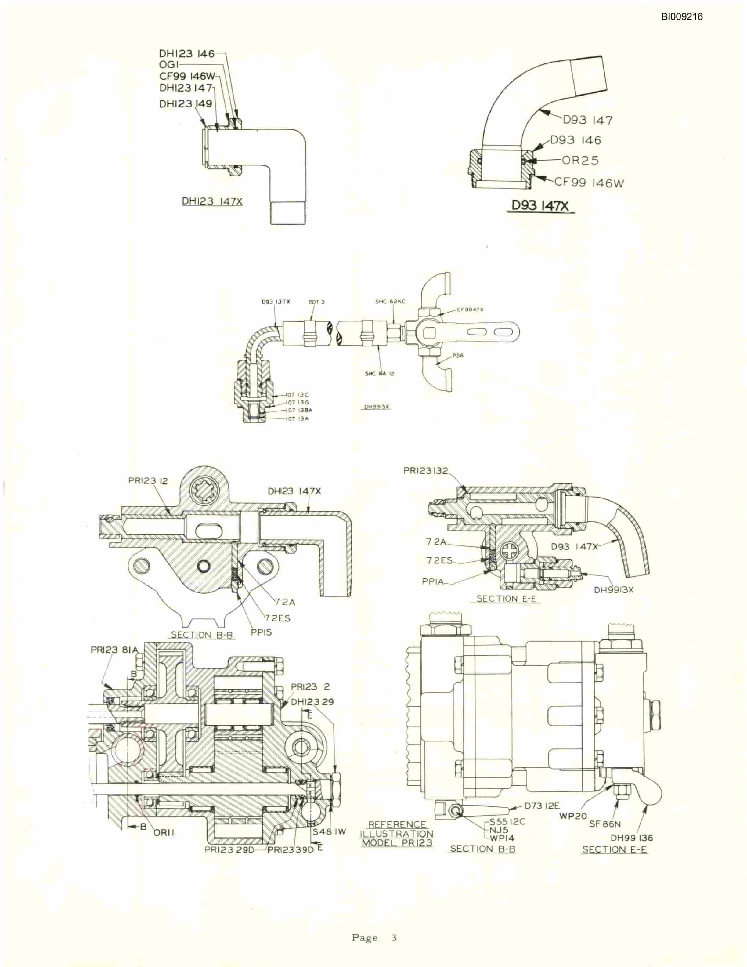 Bucyrus JB-329 Parts Catalog BI009216-2