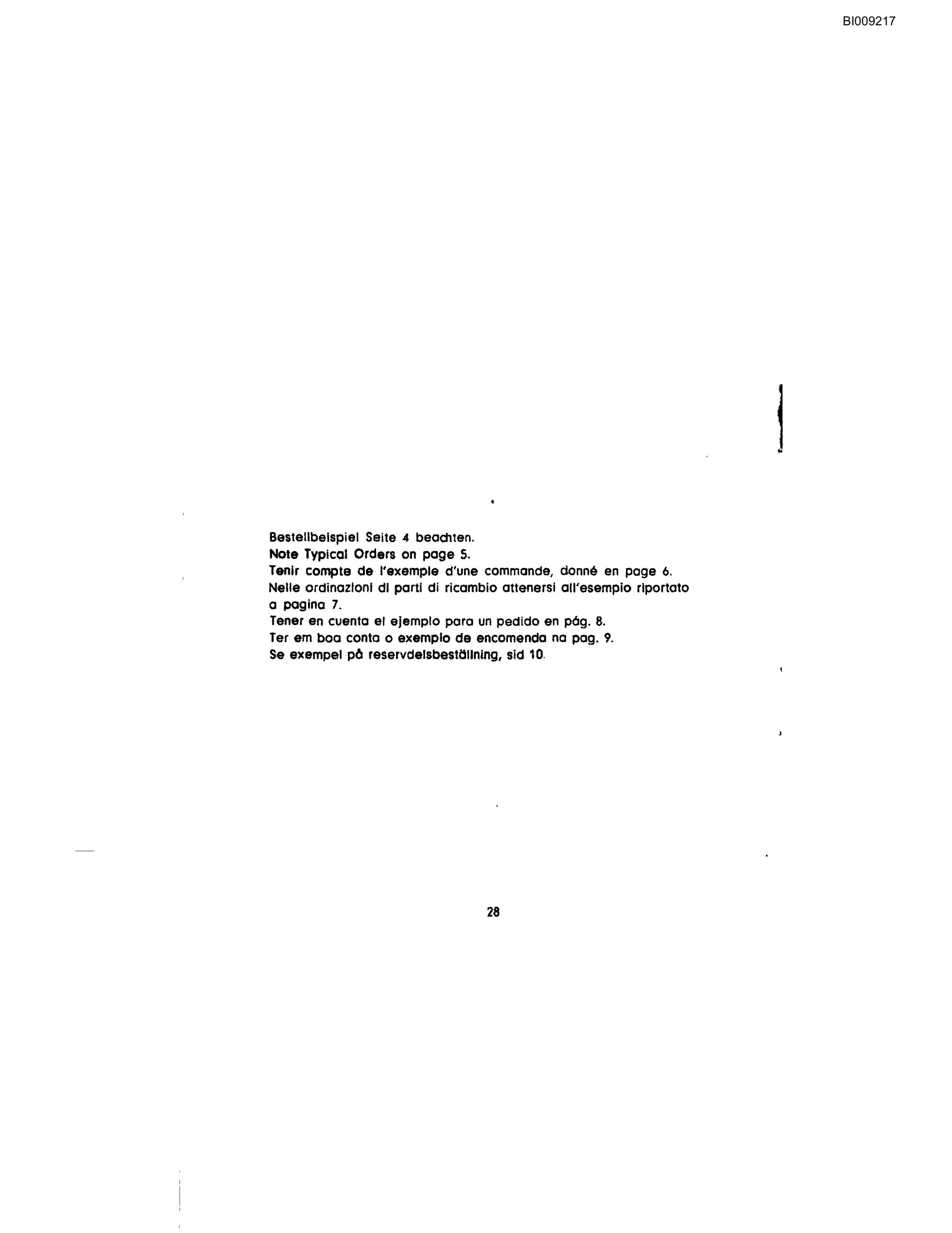 Bucyrus JB-330 Parts Catalog BI009217-3