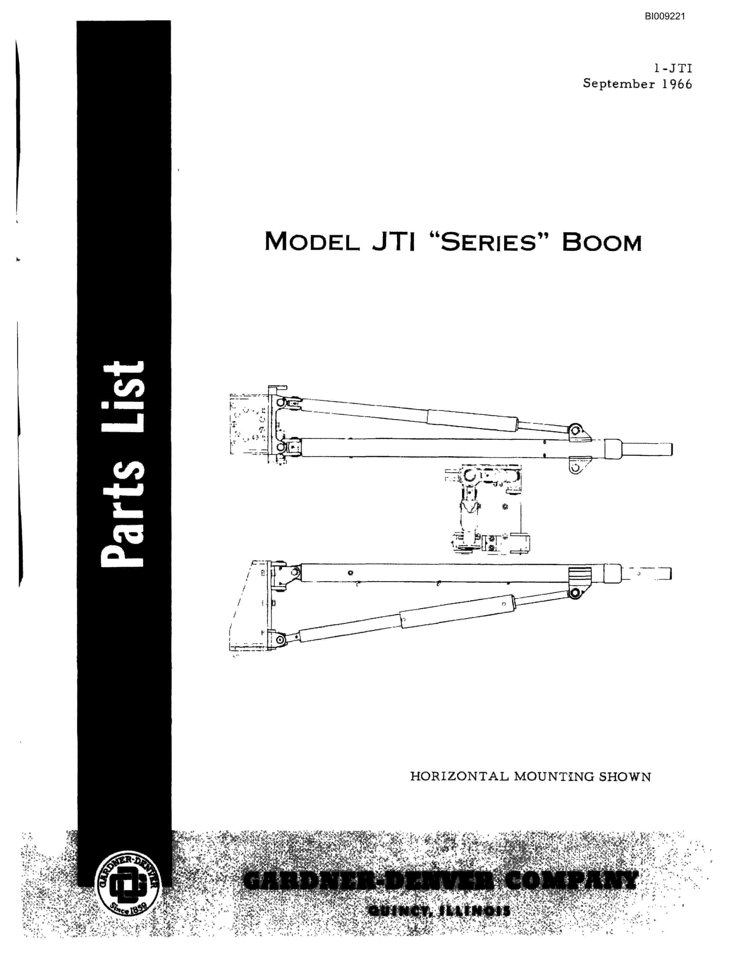 Bucyrus JB-336, JB-337 Parts Catalog BI009221-4
