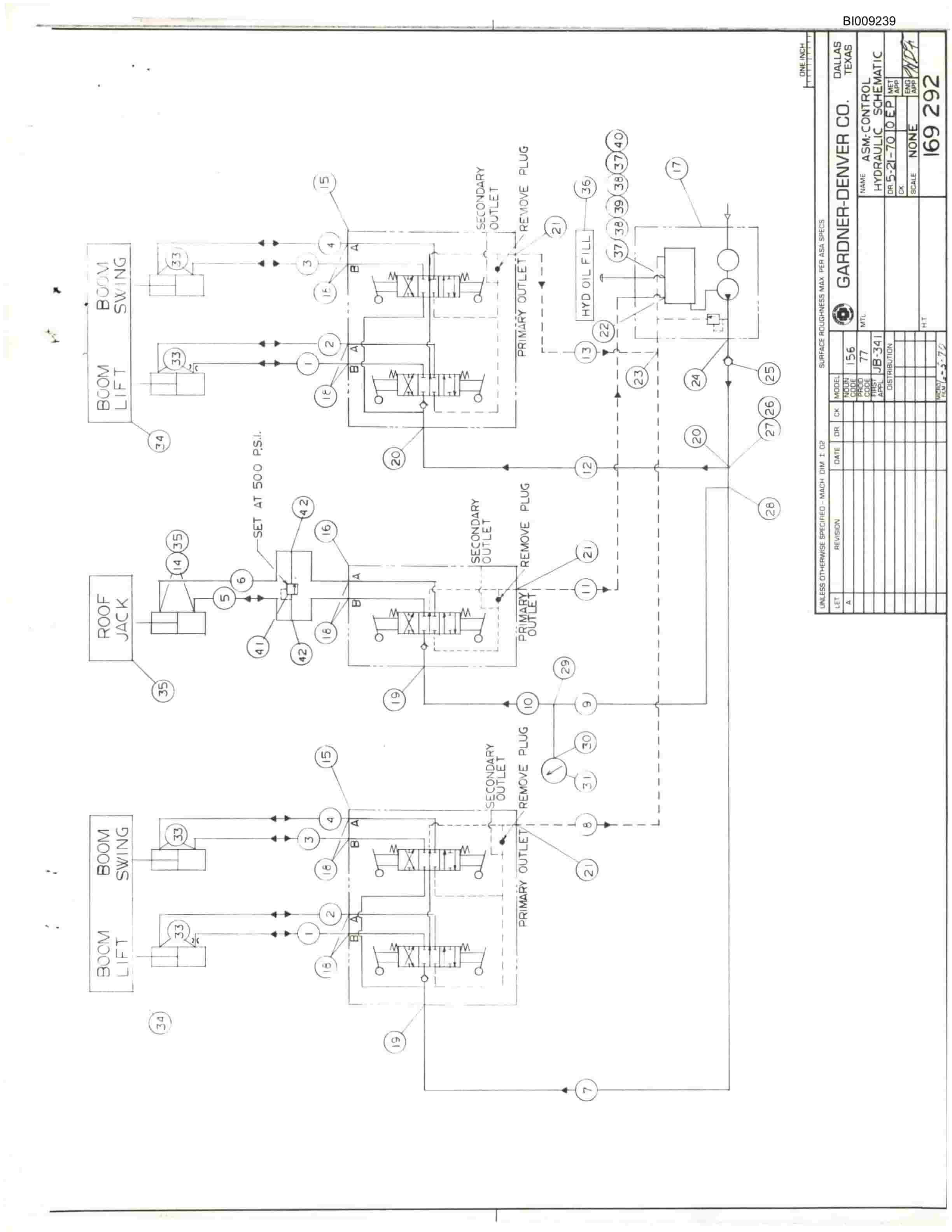 Bucyrus JB-341 Parts Catalog BI009239-2