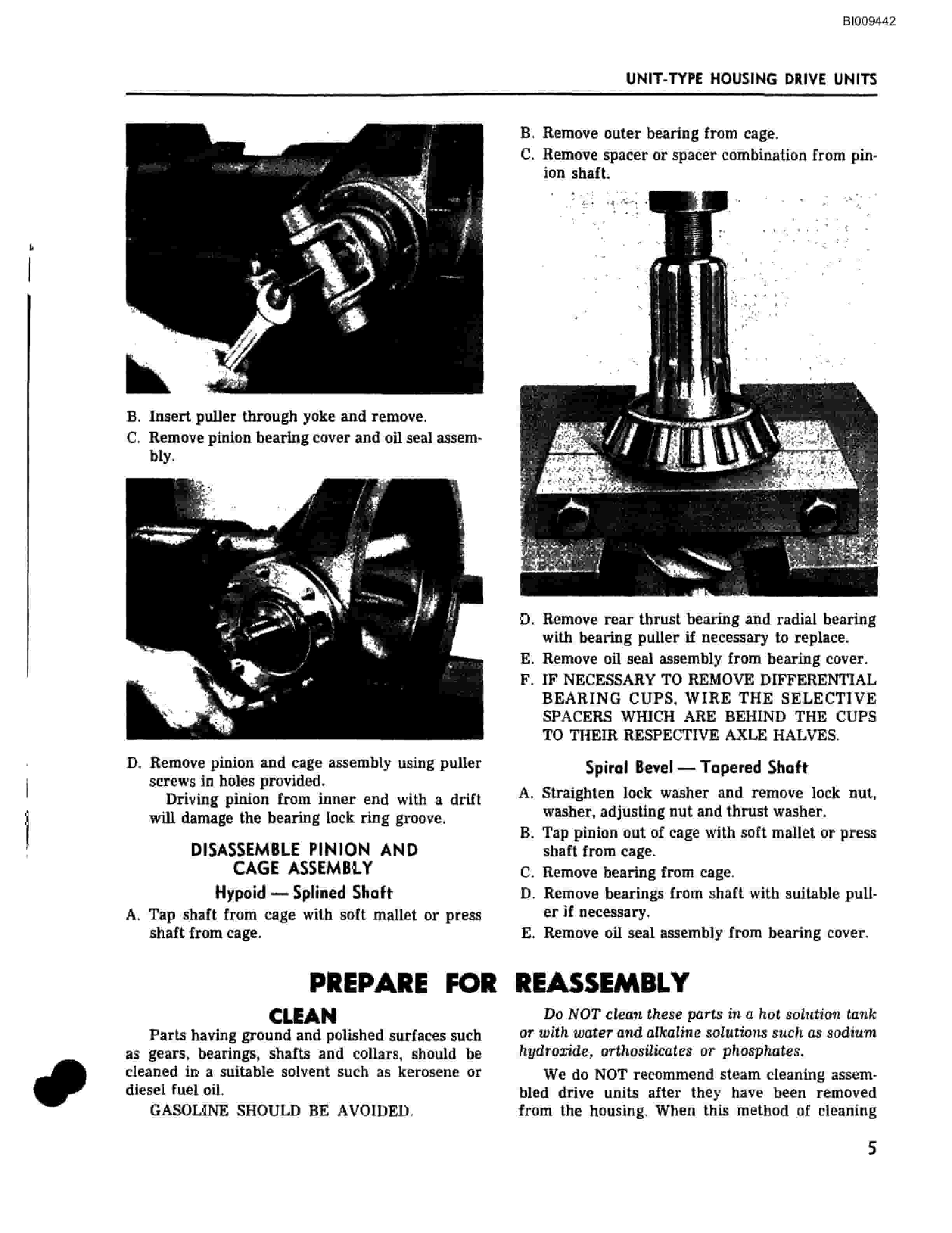 Bucyrus JB-343 Parts Catalog BI009442-2