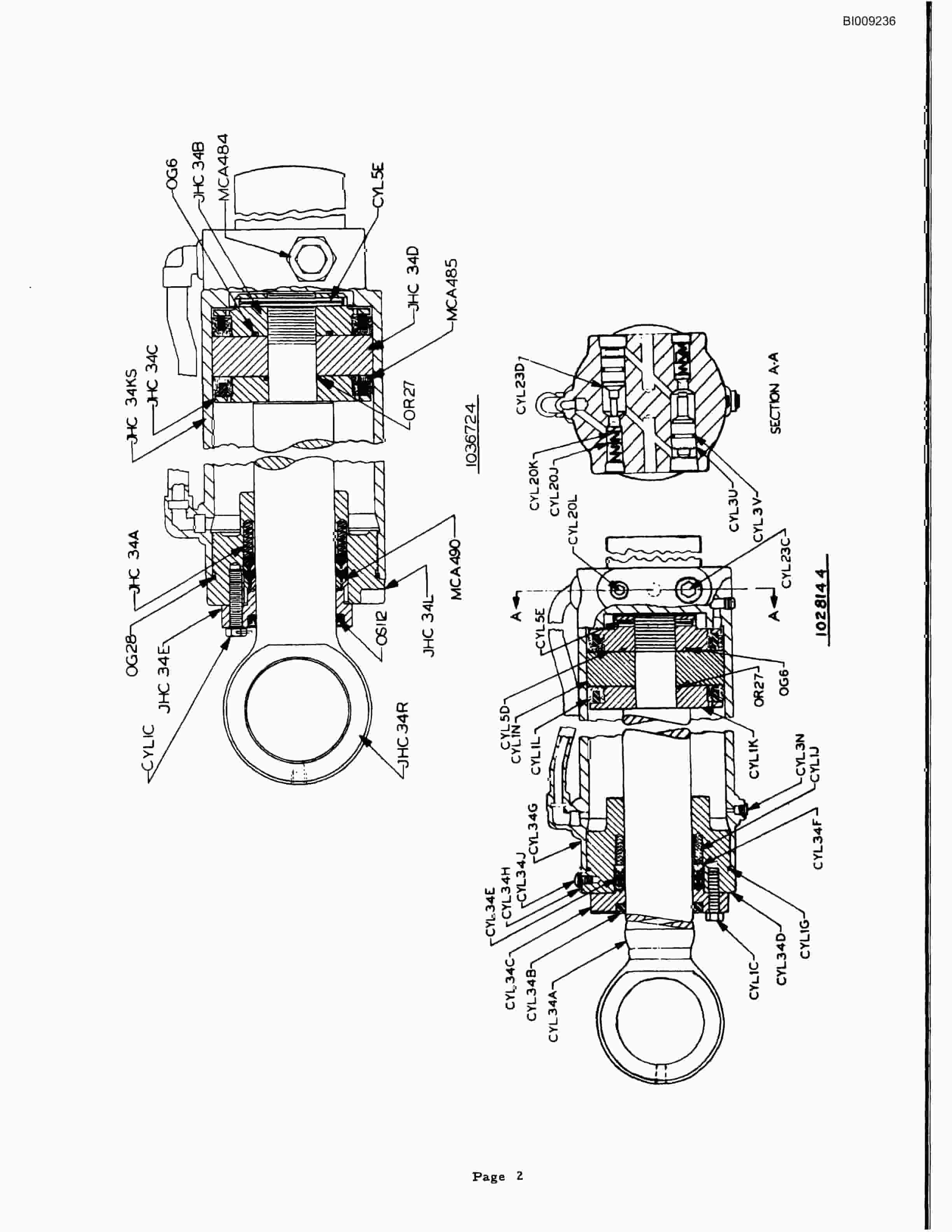 Bucyrus JB-347 Parts Catalog BI009236-4
