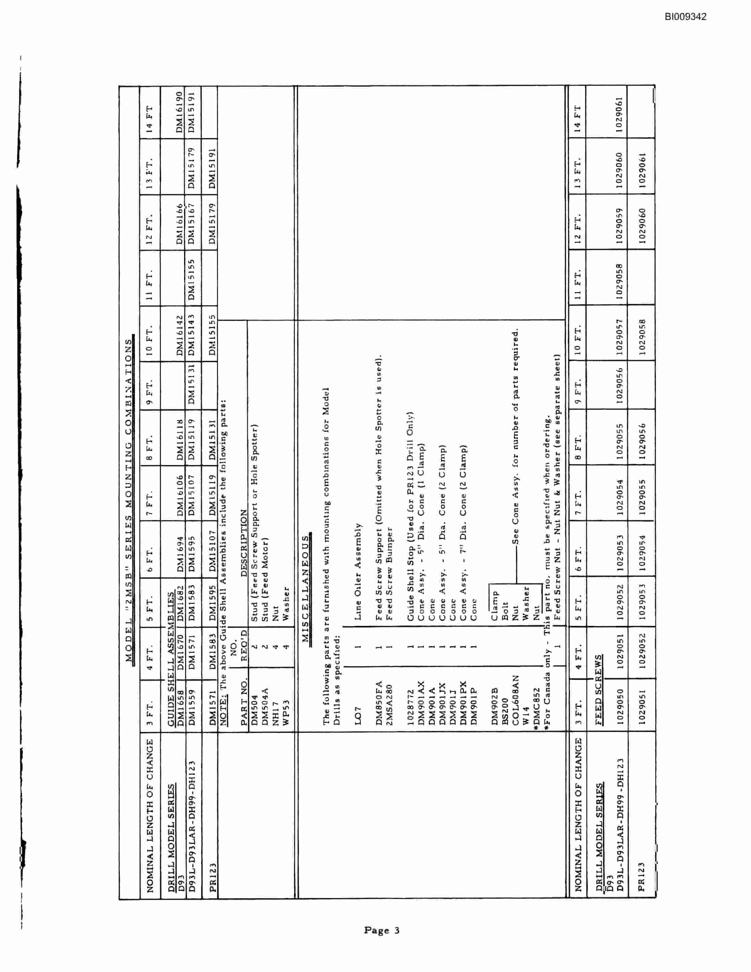 Bucyrus JB-349 Parts Catalog BI009342-4