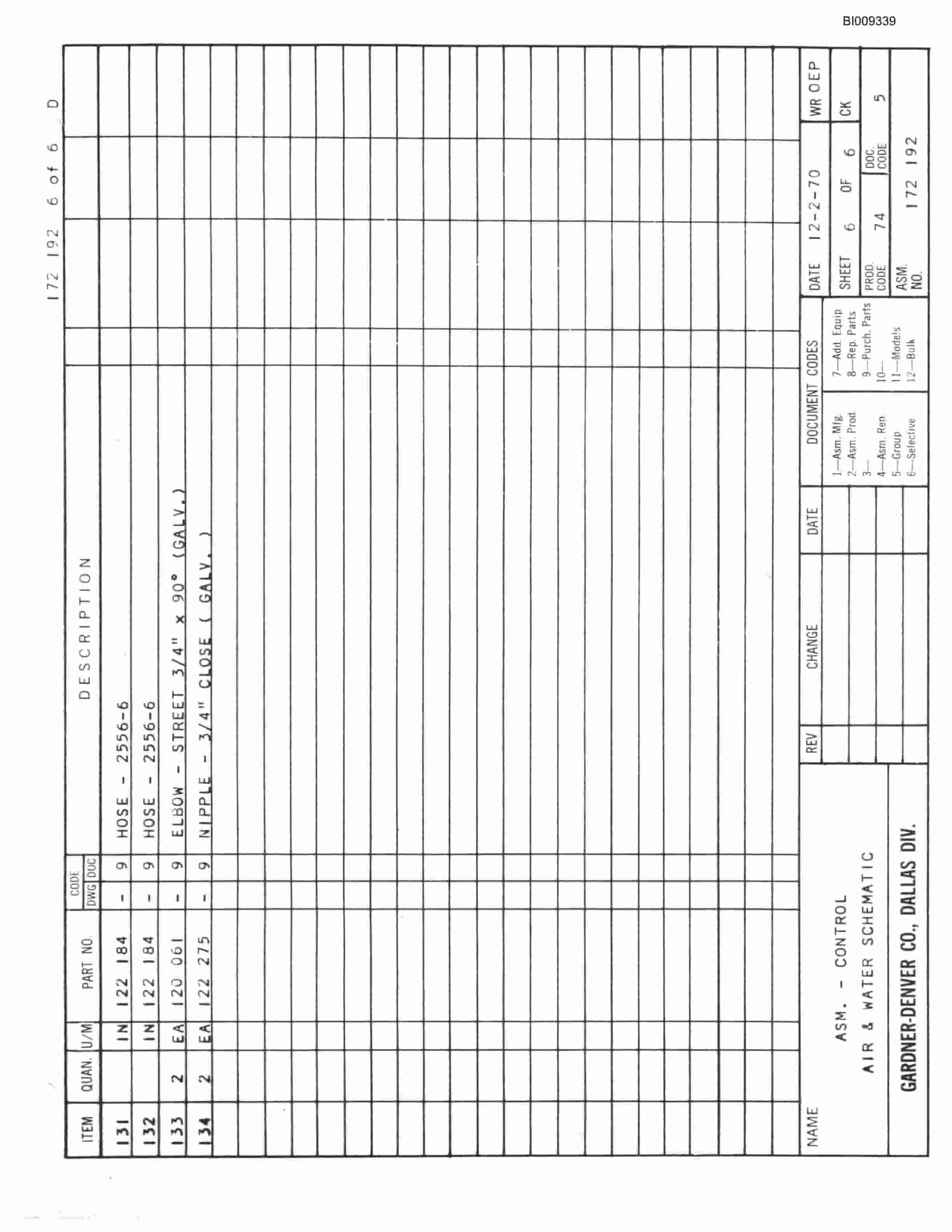 Bucyrus JB-352 Parts Catalog BI009339-4