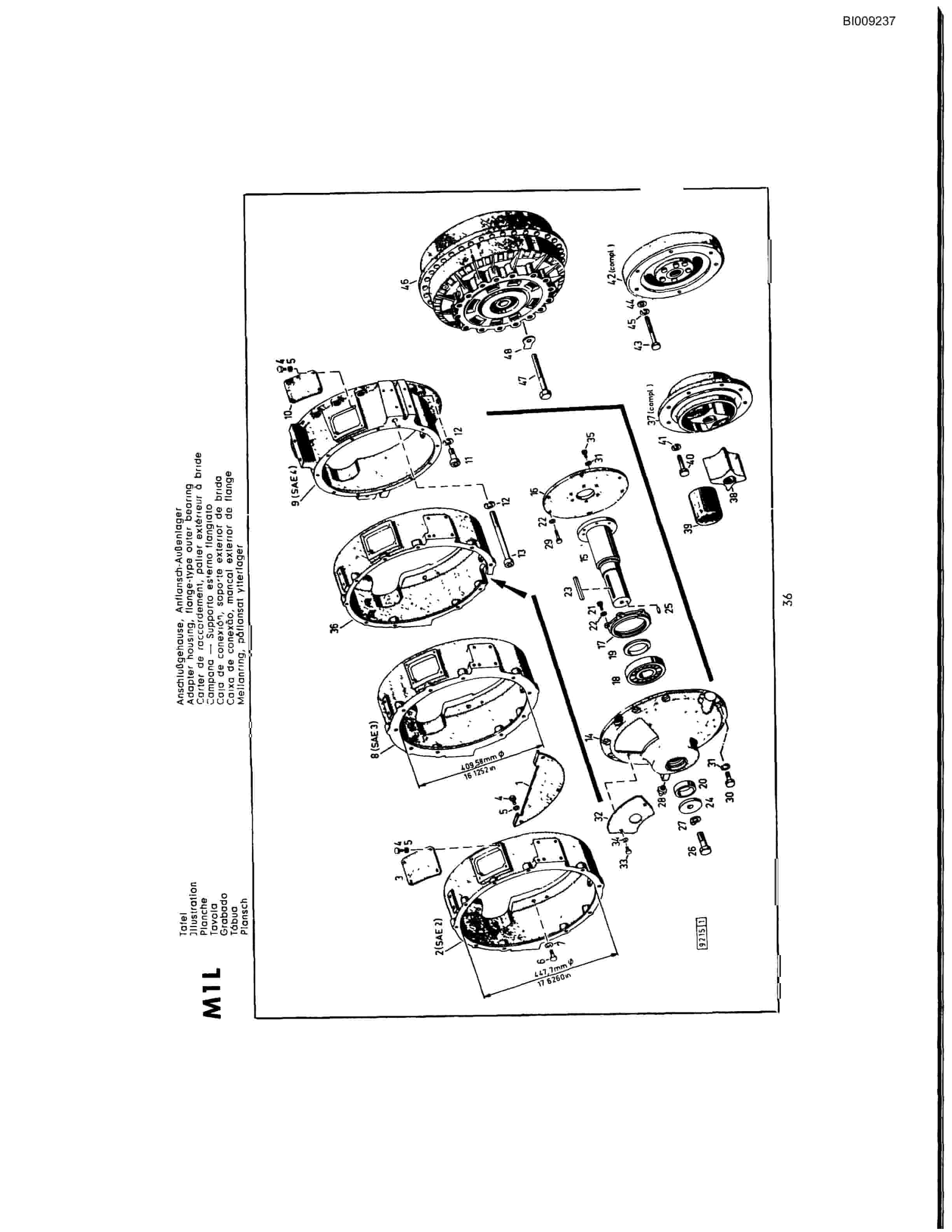 Bucyrus JB-357 Parts Catalog BI009237-2
