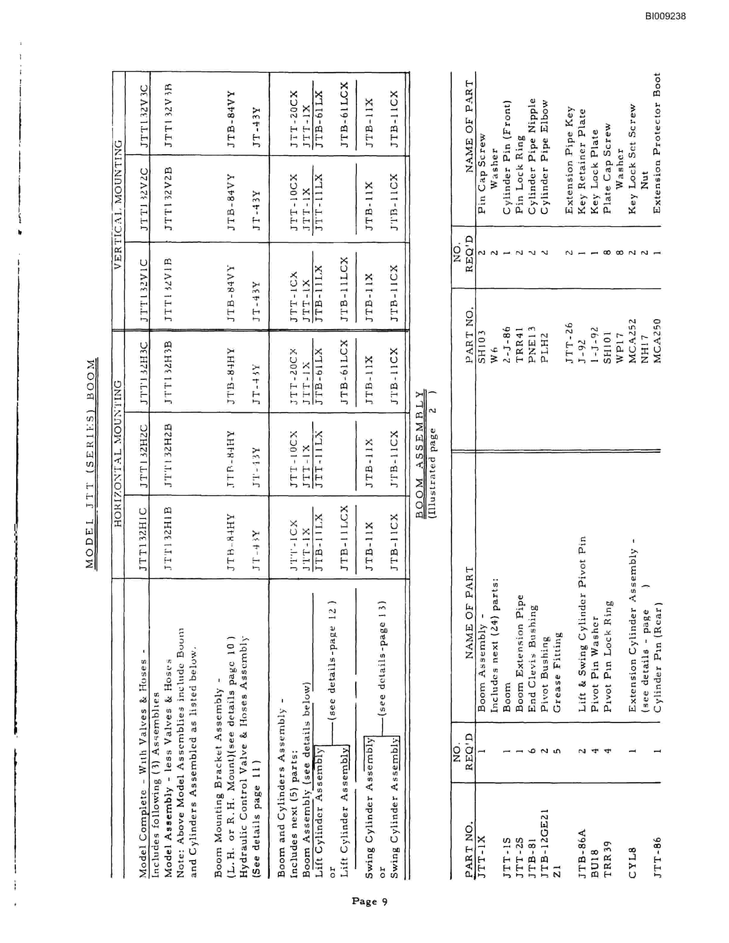 Bucyrus JB-367 Parts Catalog BI009238-4