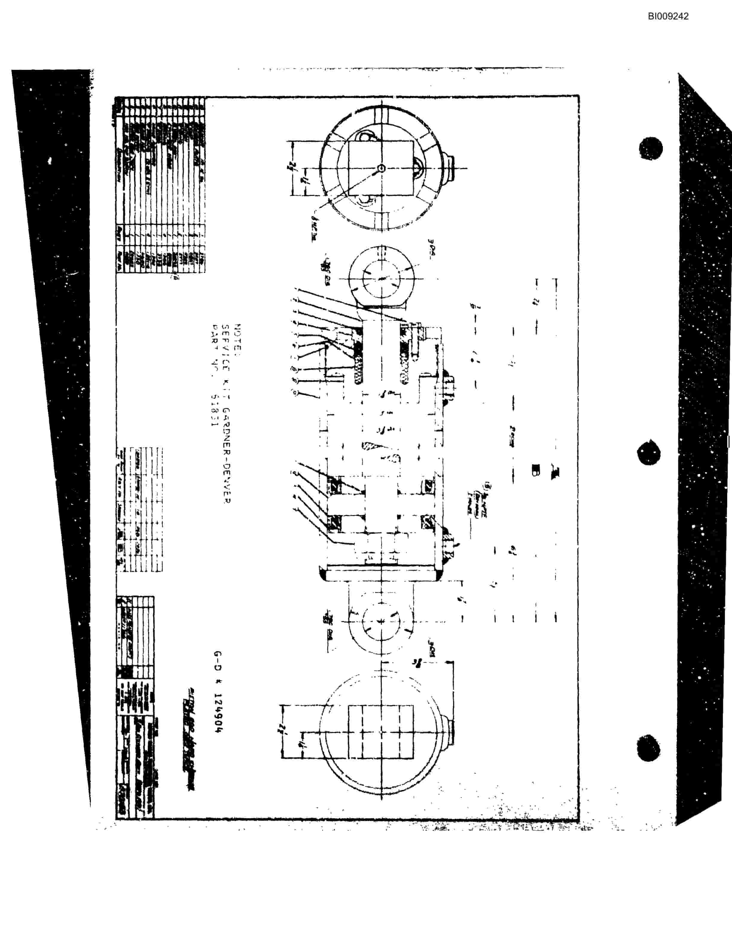 Bucyrus JB-393 Parts Catalog BI009242-3