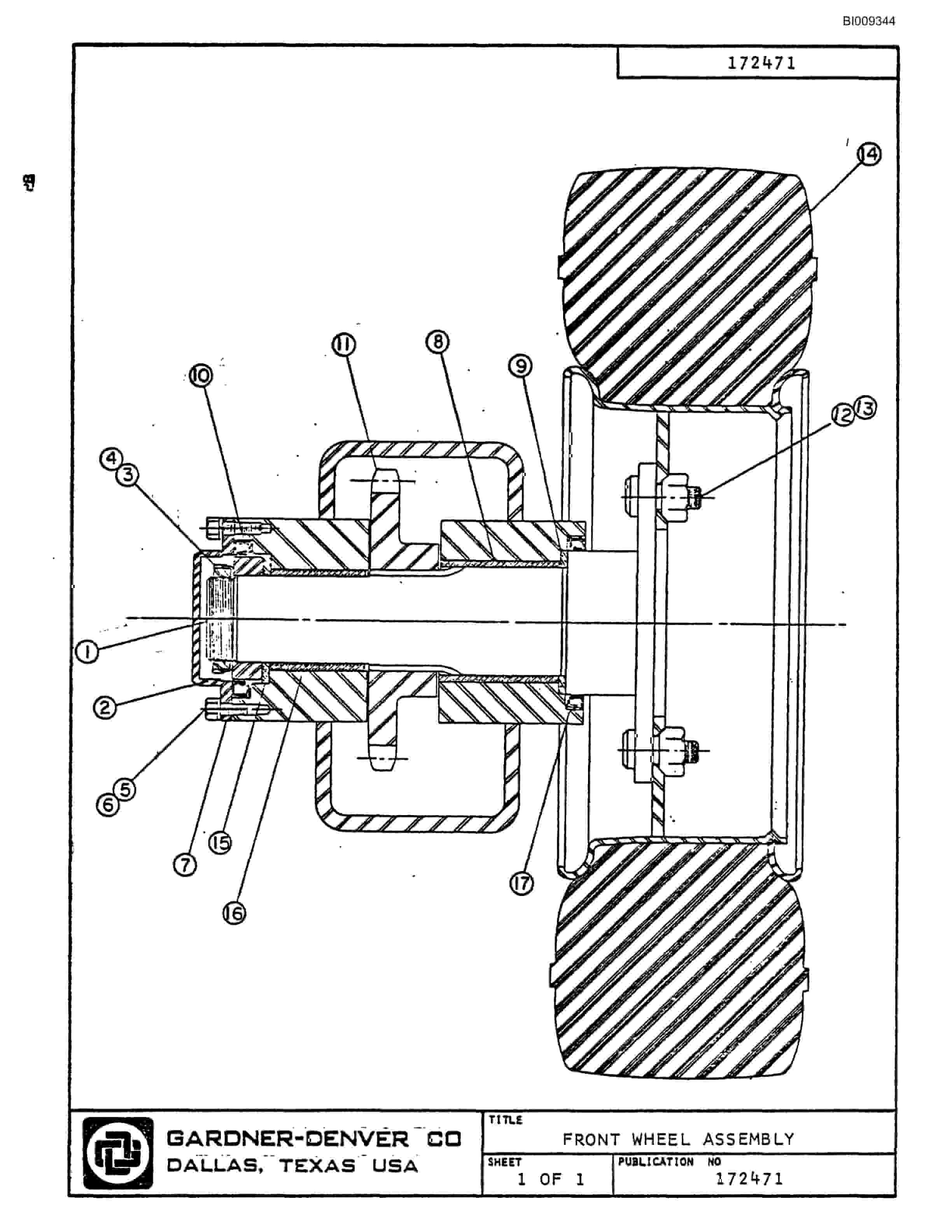 Bucyrus JB-396 Parts Catalog BI009344-2