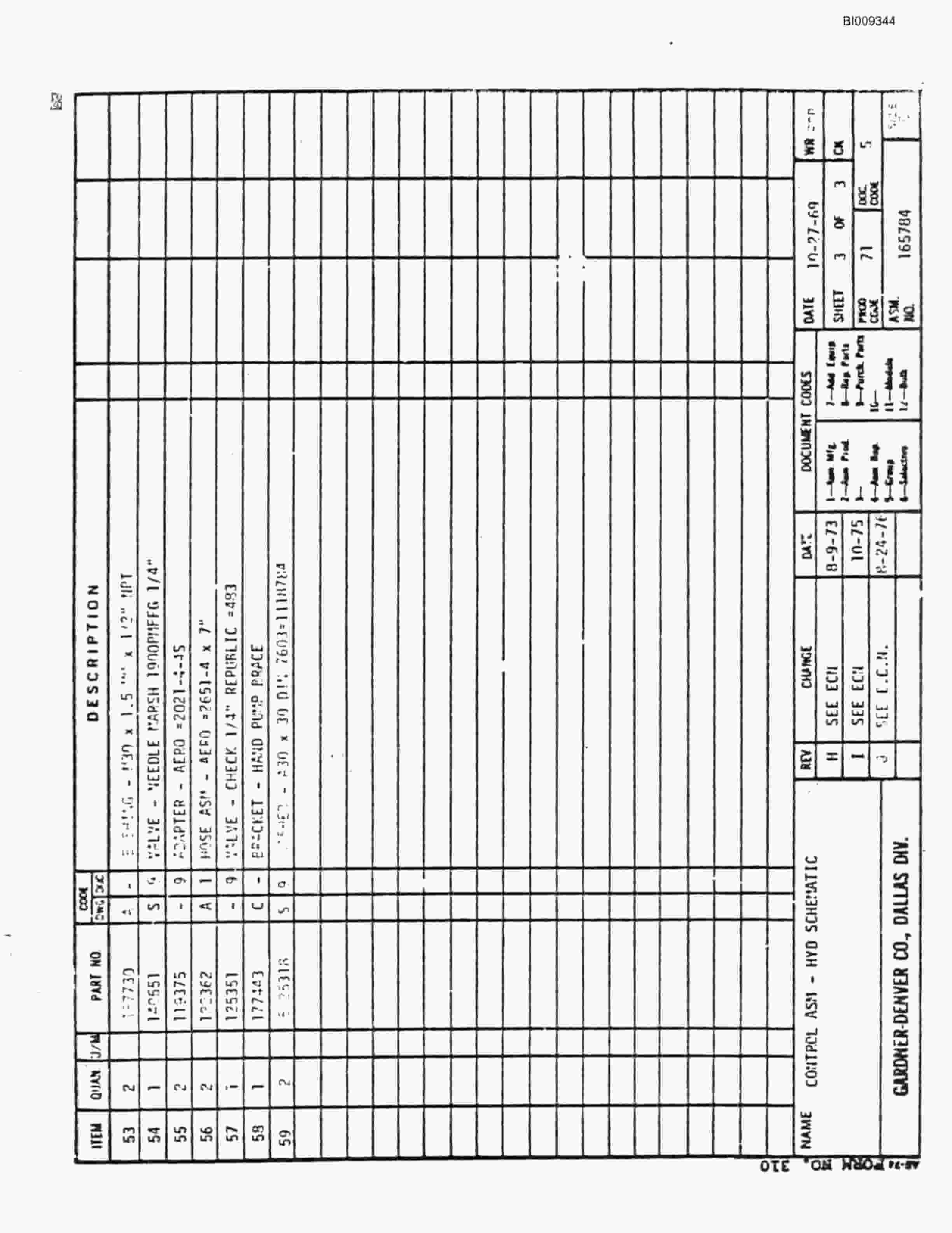 Bucyrus JB-396 Parts Catalog BI009344-4
