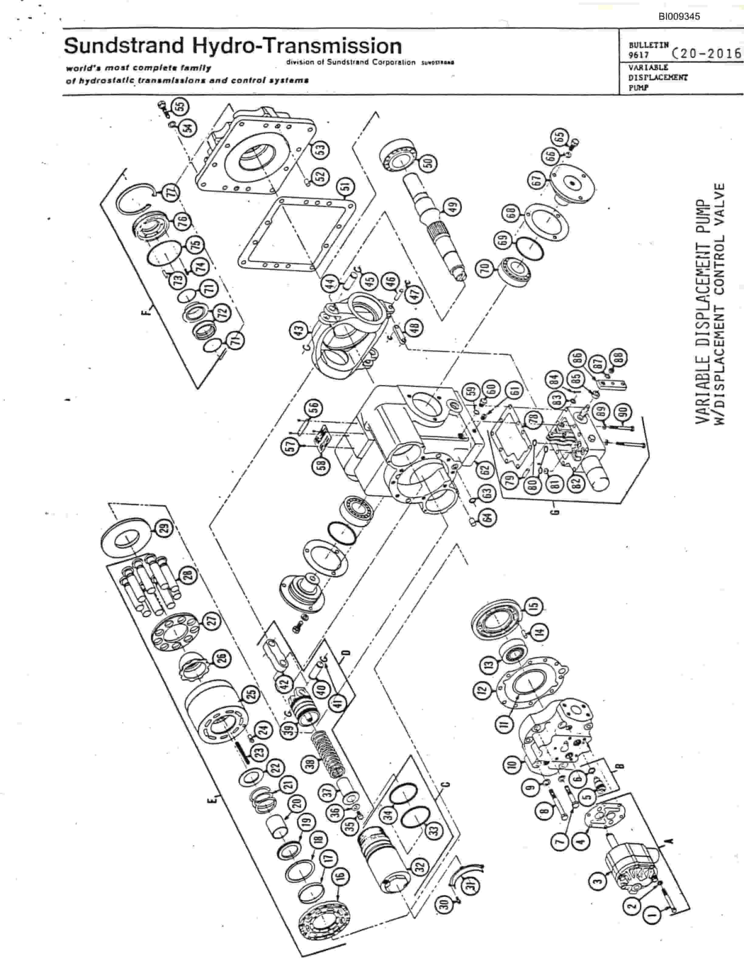 Bucyrus JB-398 Parts Catalog BI009345-3