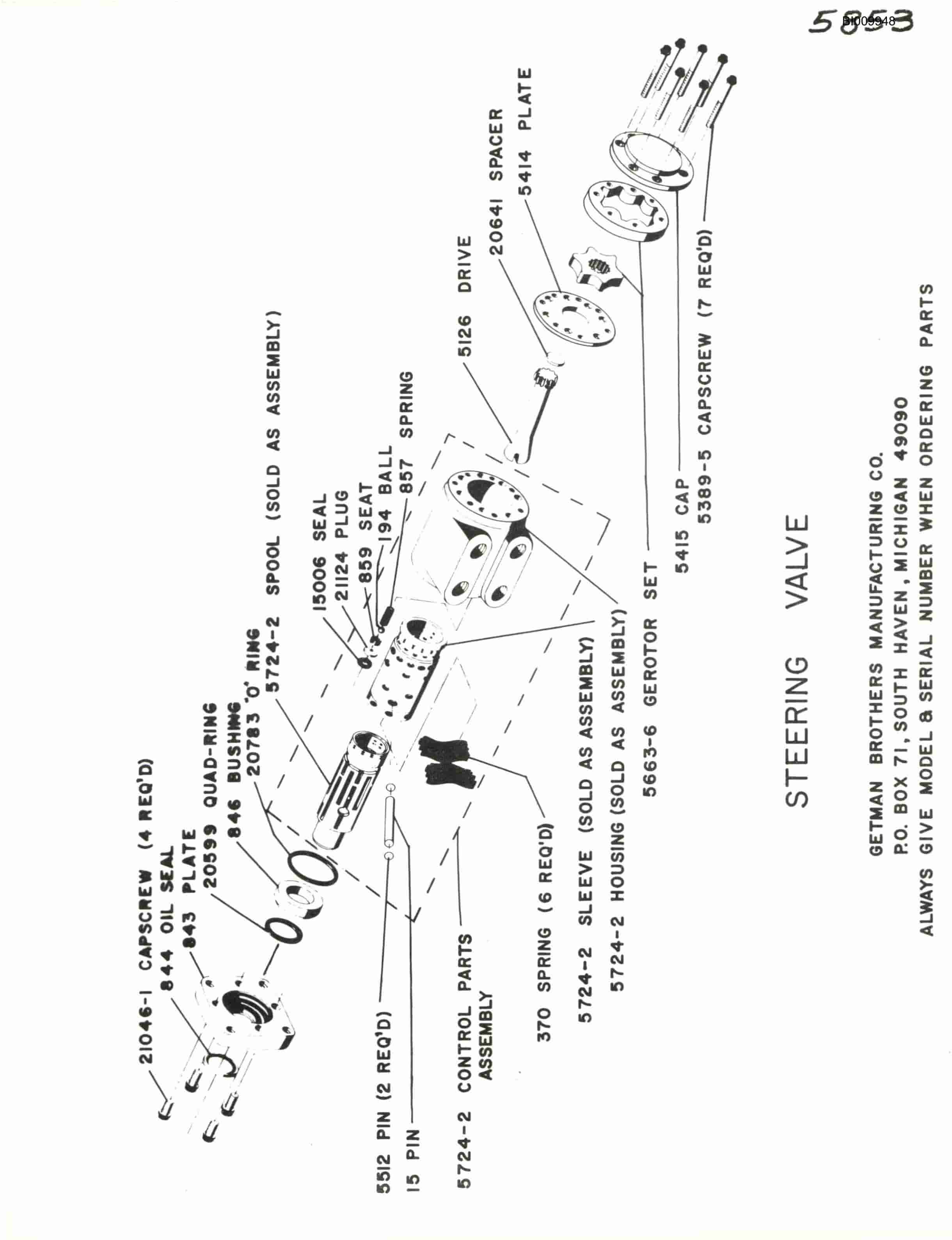 Bucyrus JB-405 Parts Catalog BI009948-2