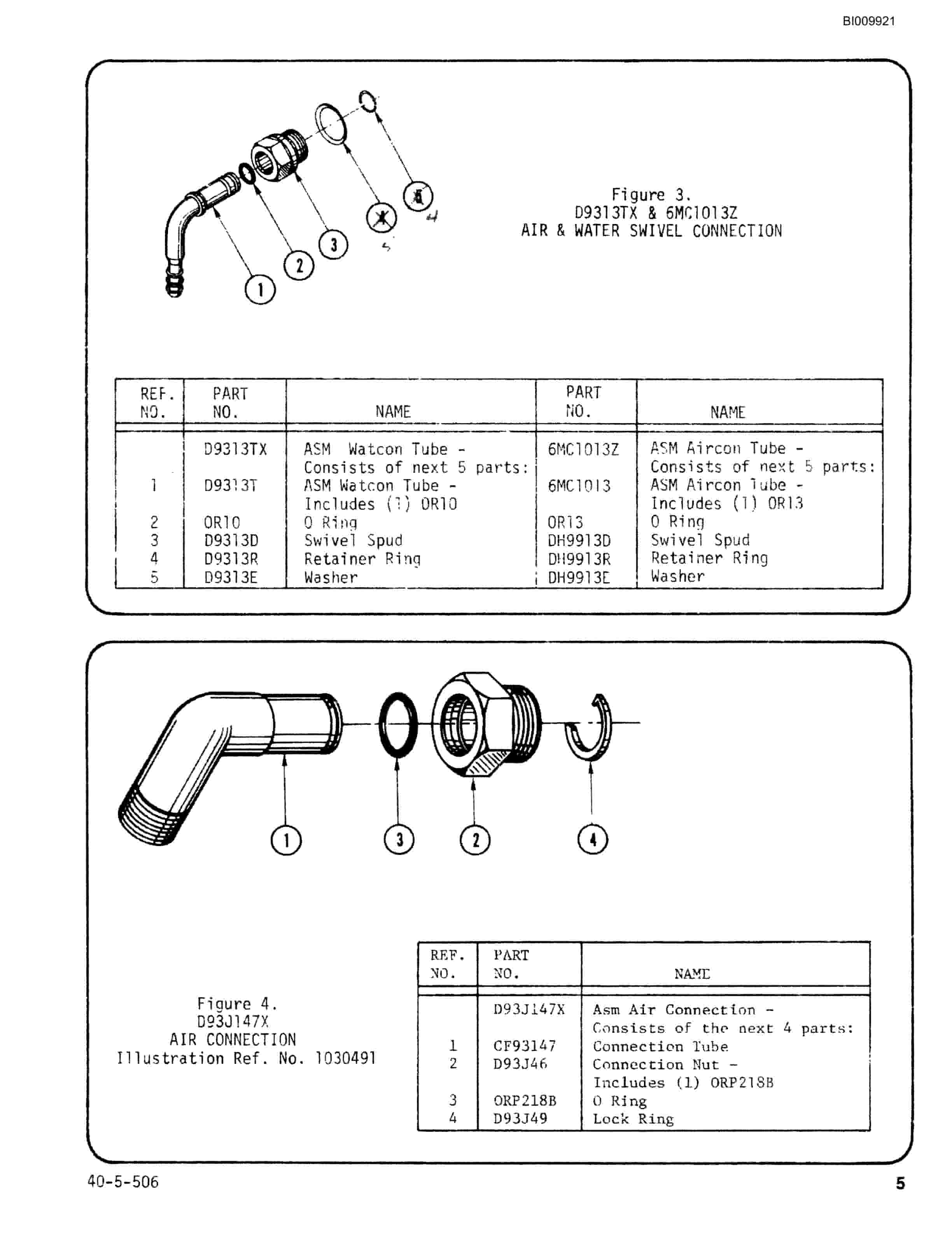 Bucyrus JB-417 Parts Catalog BI009921-3