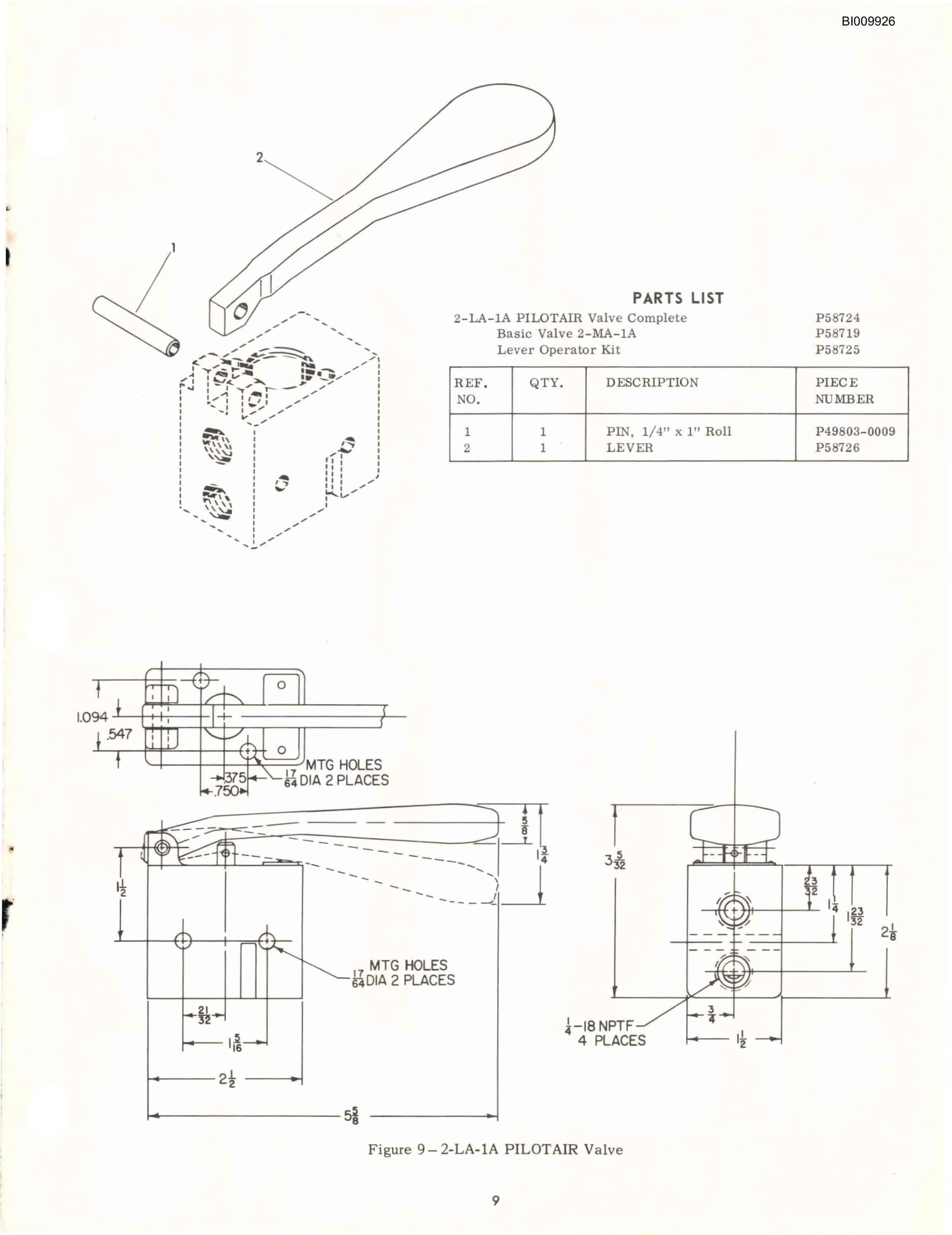 Bucyrus JB-422 Parts Catalog BI009926-5