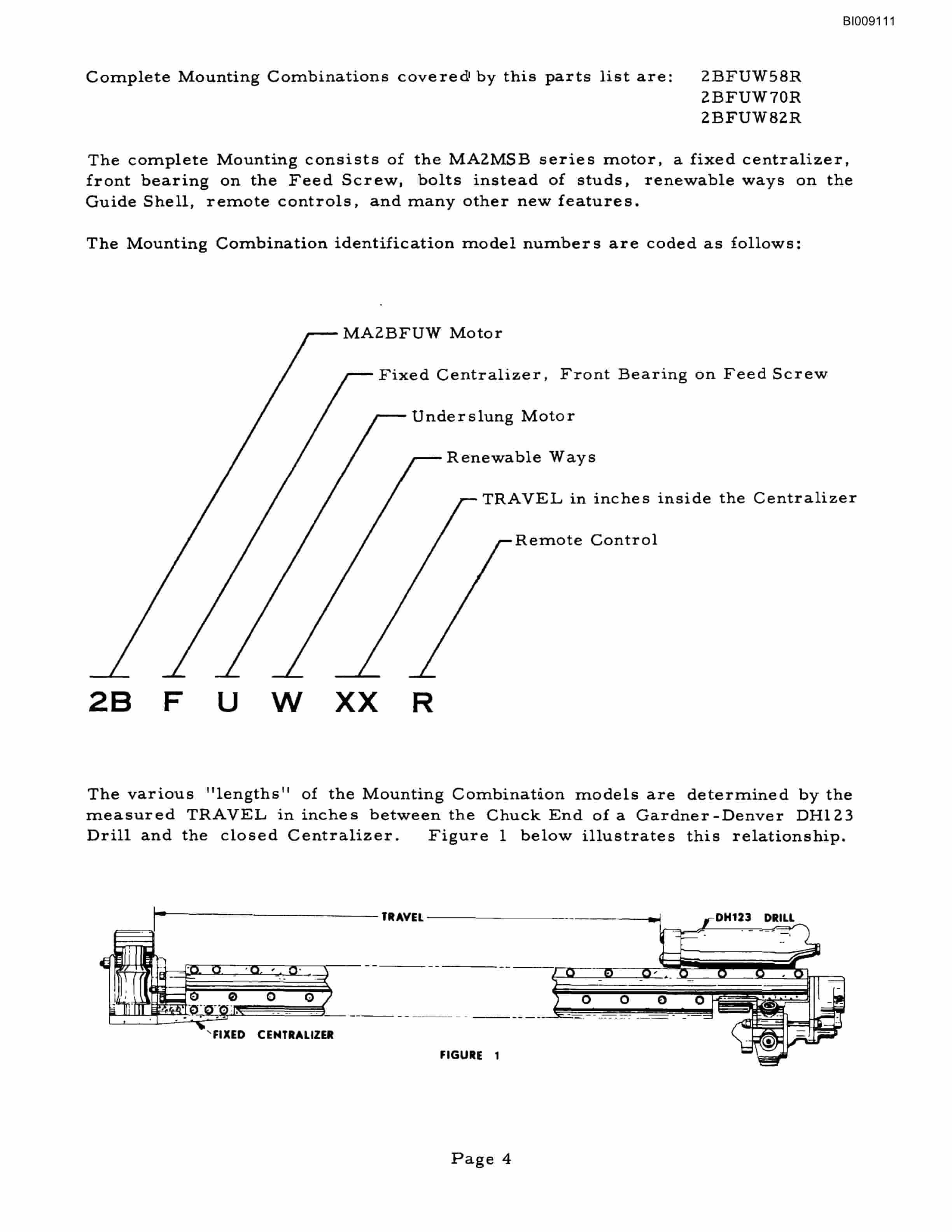 Bucyrus JB-450, JB-452 Parts Catalog BI009111-2