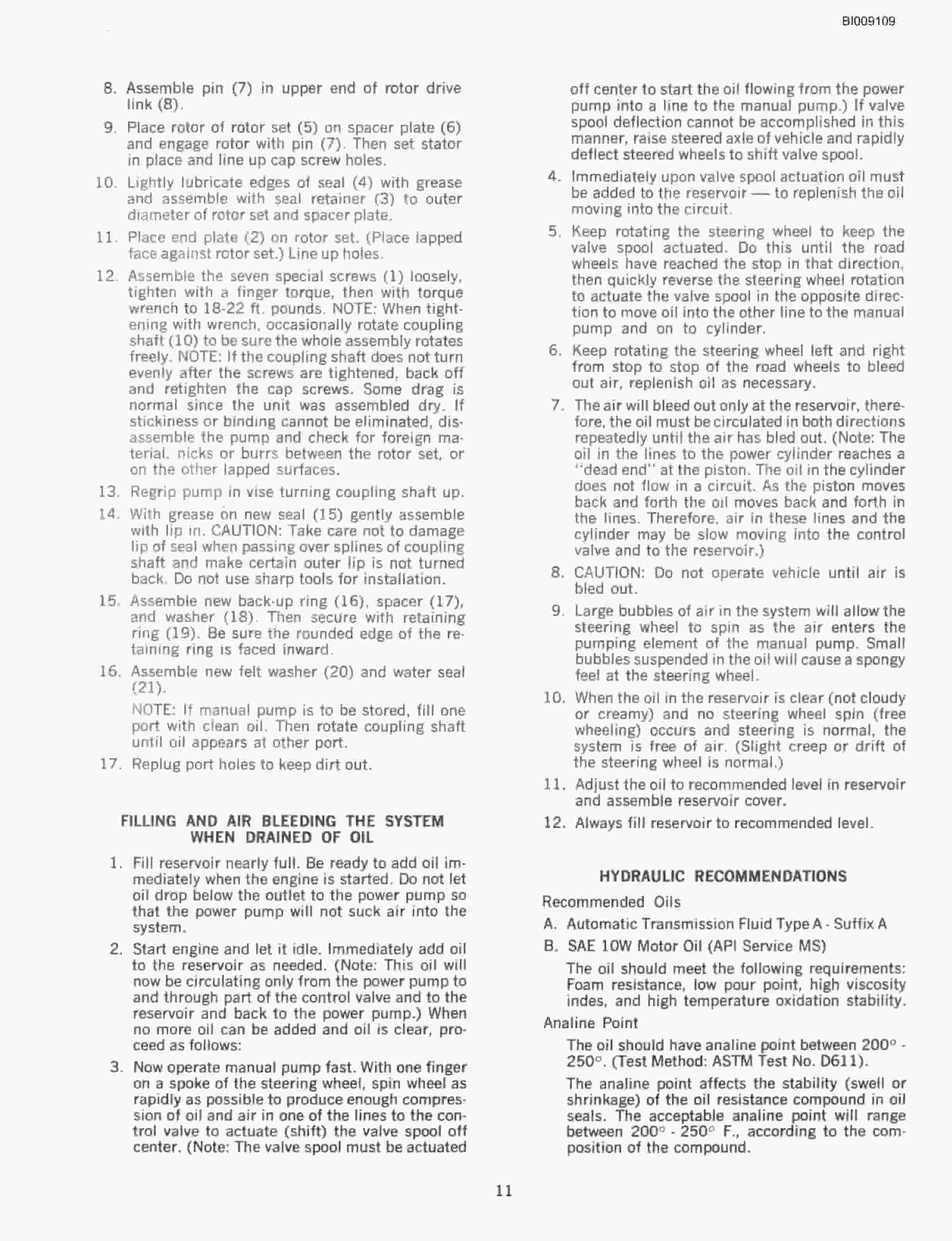 Bucyrus JB-451 Parts Catalog BI009109-4