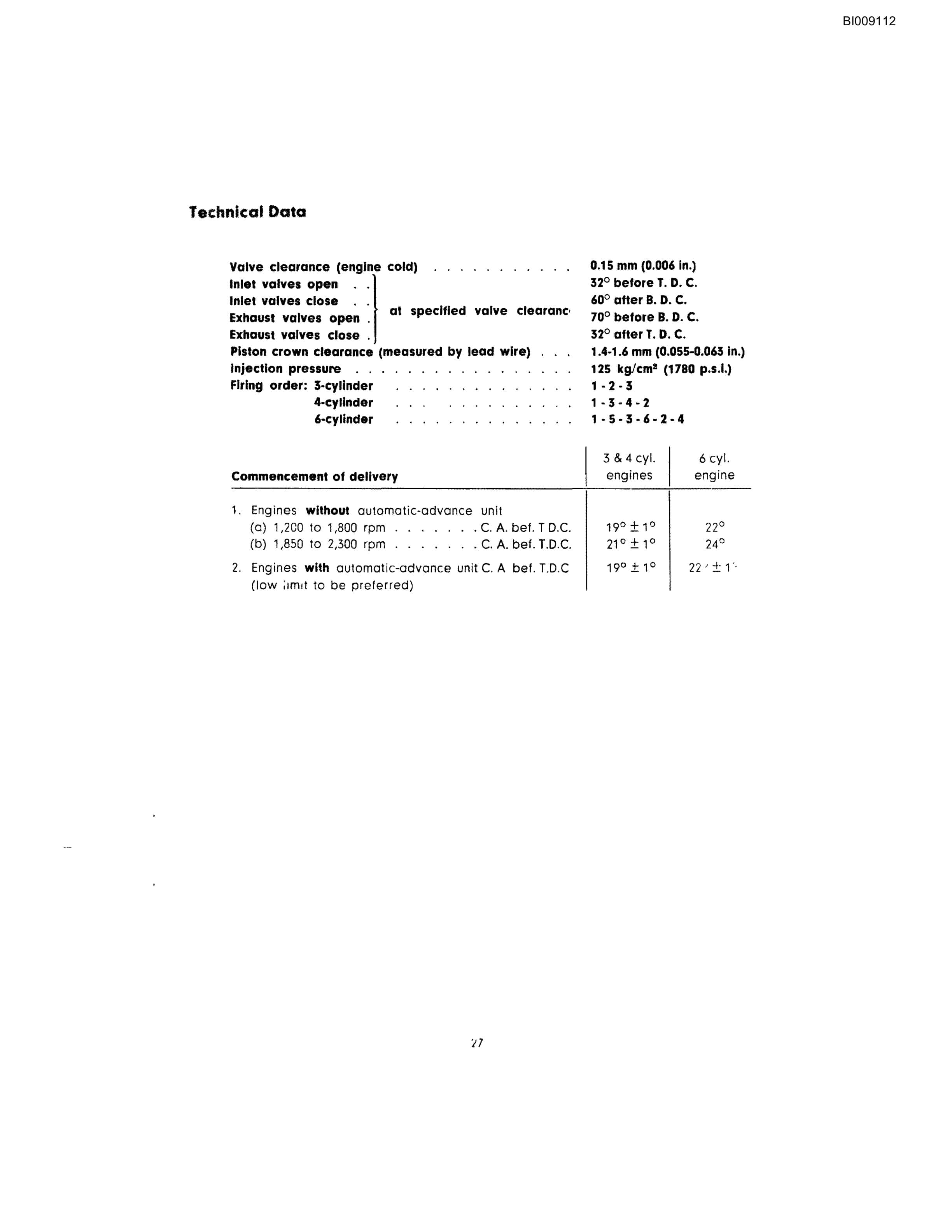 Bucyrus JB-453 Parts Catalog BI009112-3
