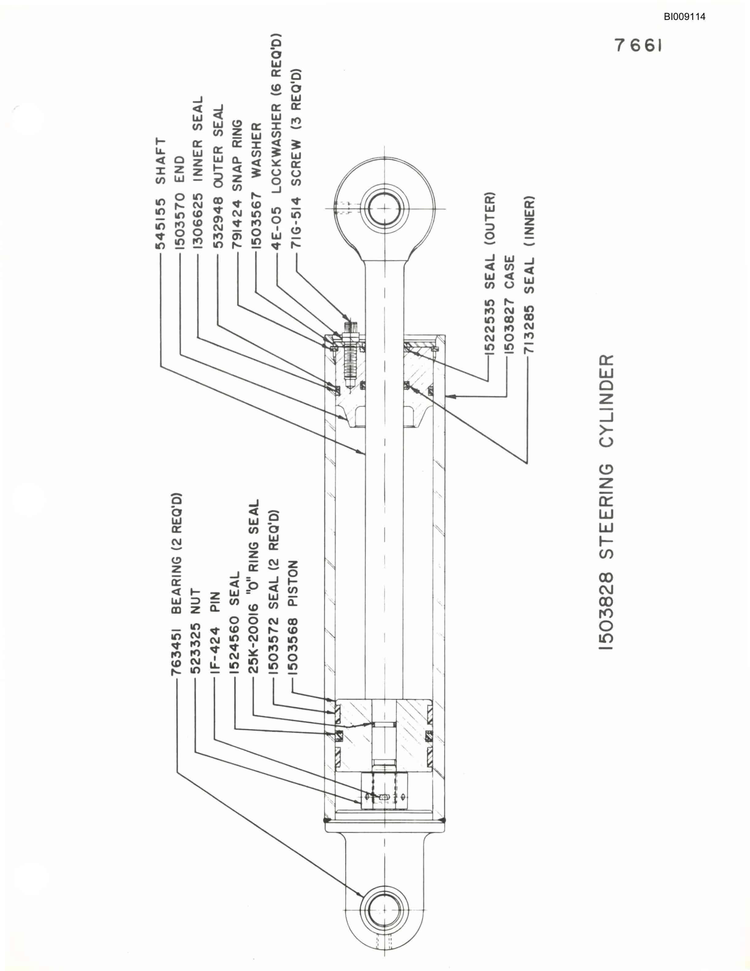 Bucyrus JB-455 Parts Catalog BI009114-2