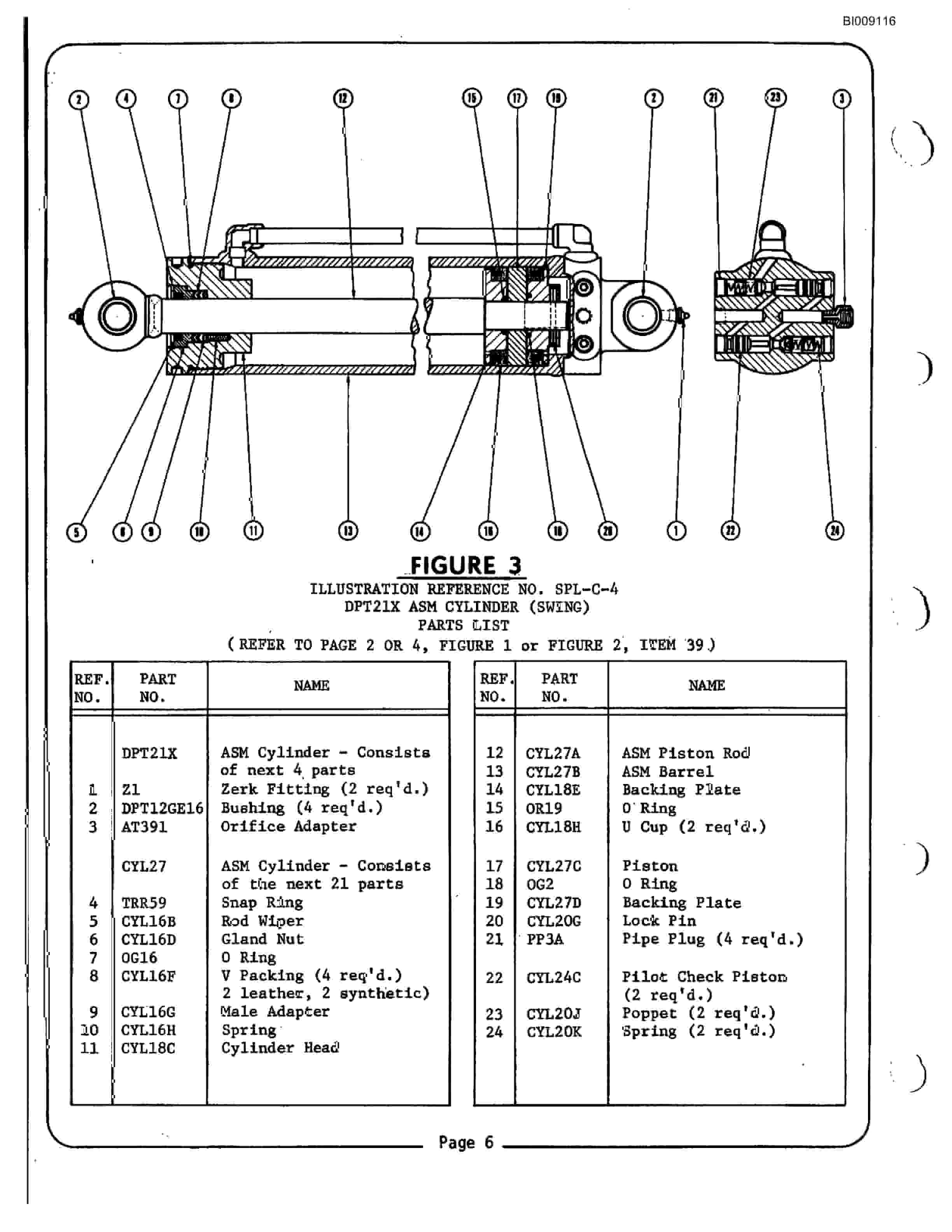 Bucyrus JB-458 Parts Catalog BI009116-3