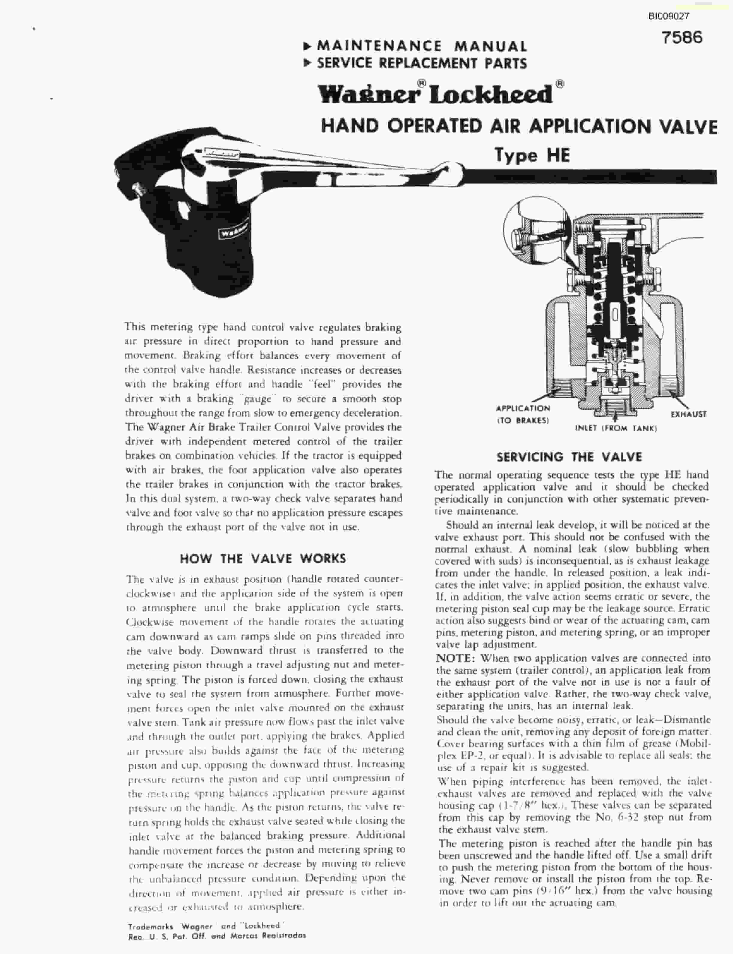Bucyrus JB-490 Parts Catalog BI009027-2