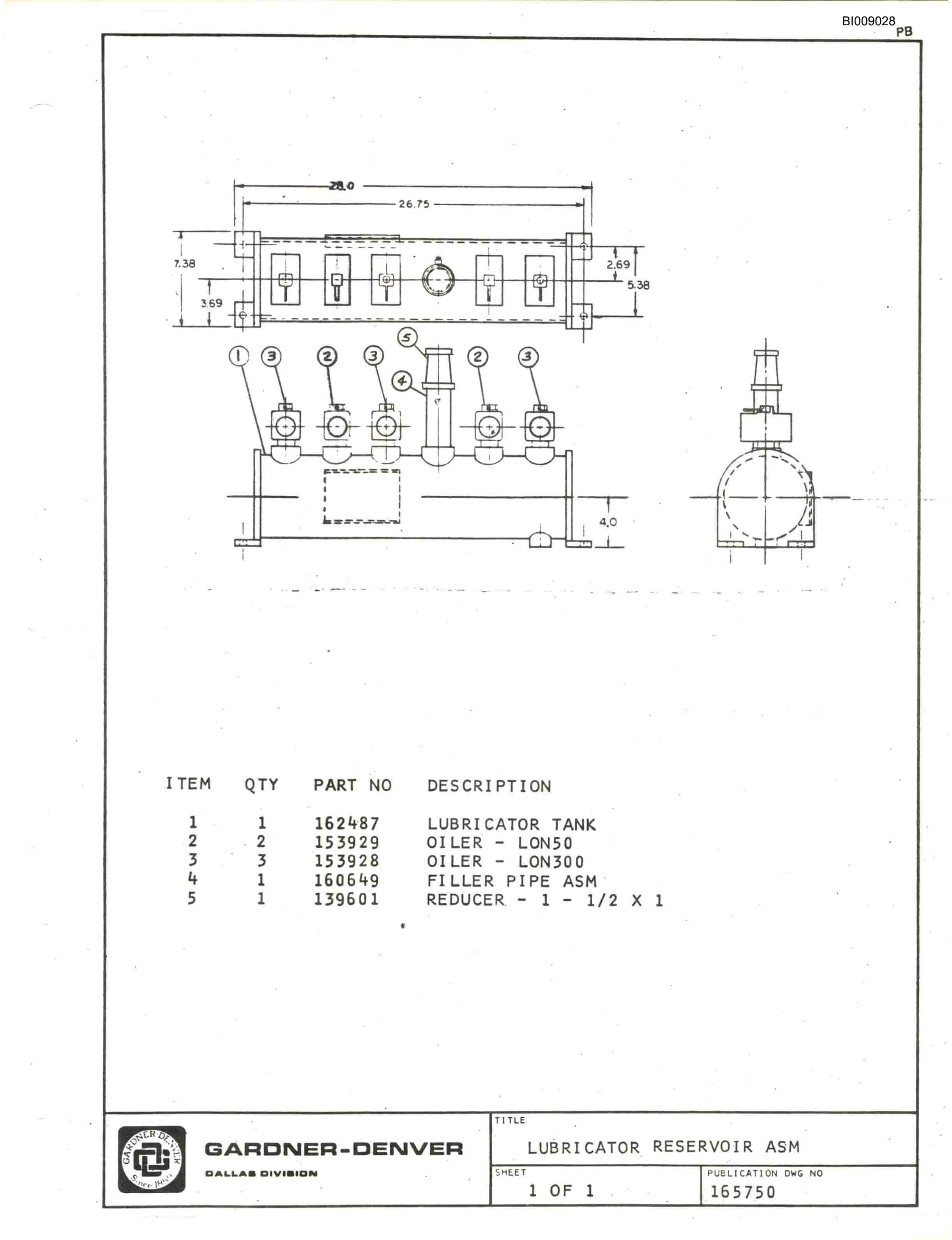 Bucyrus JB-491, JB-492 Parts Catalog BI009028-3