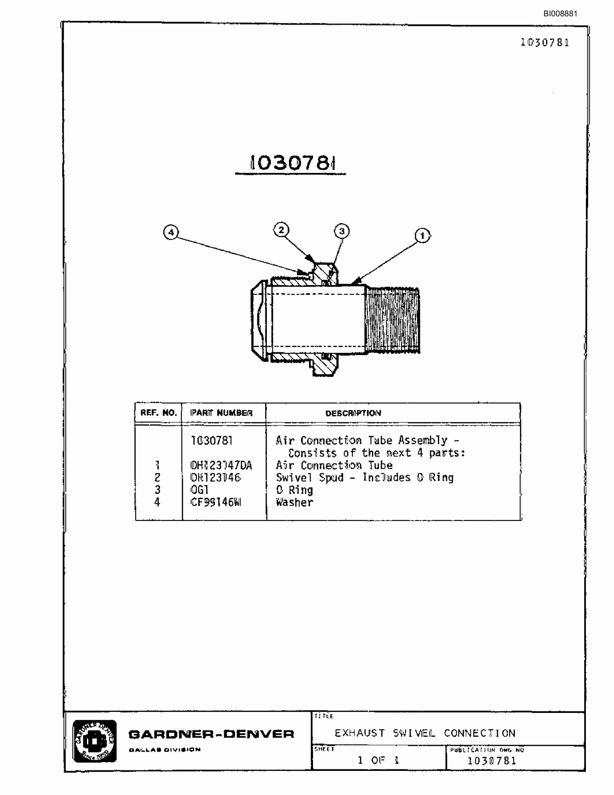 Bucyrus JB-515 Parts Catalog BI008881-2