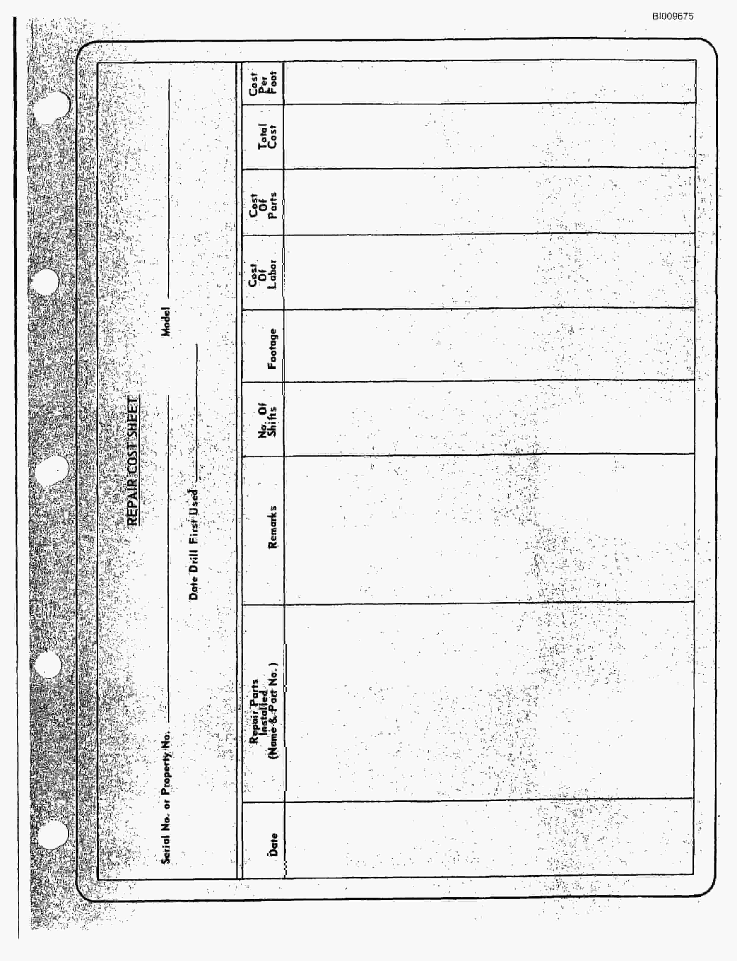 Bucyrus JB-517 Parts Catalog BI009675-4