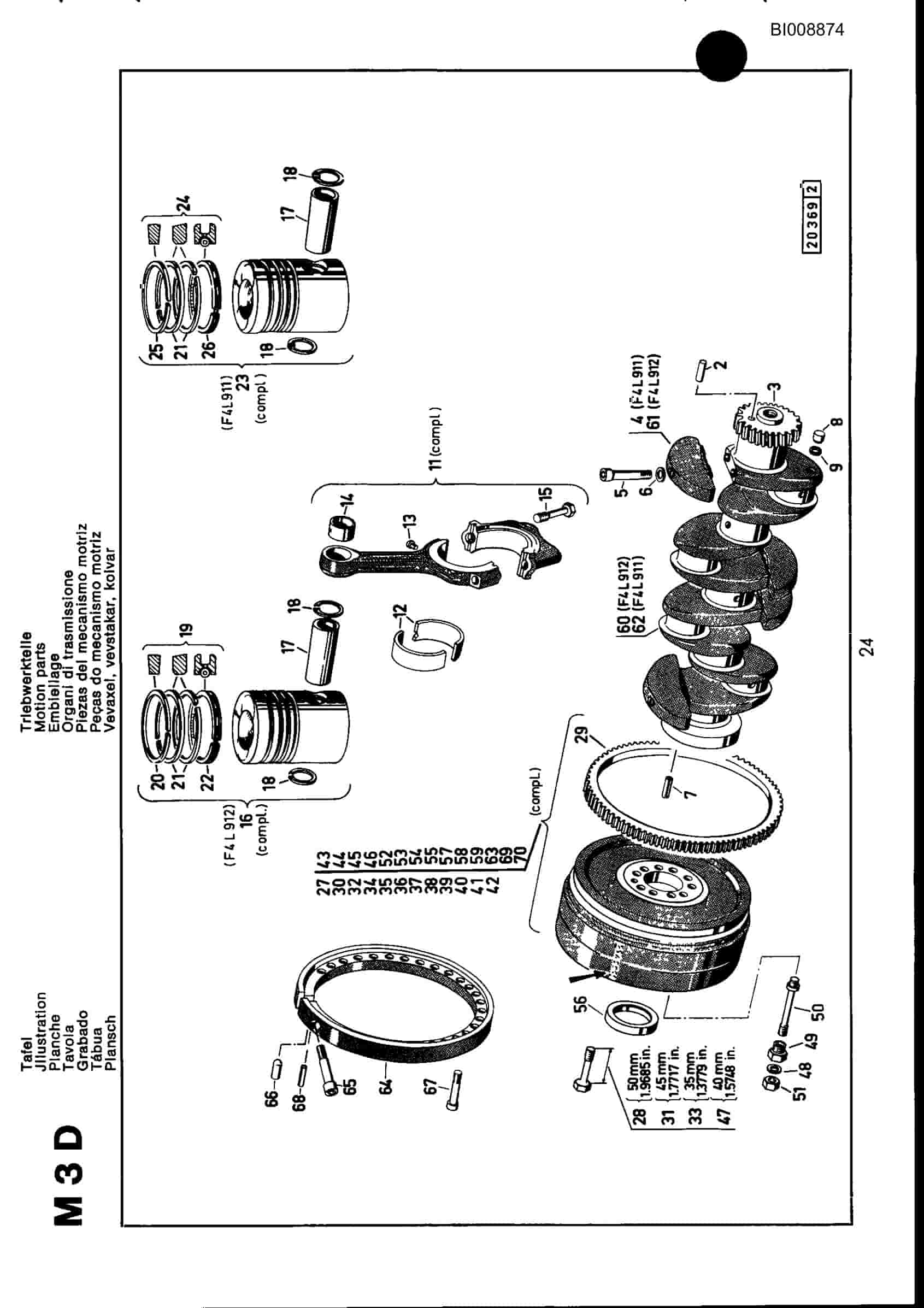 Bucyrus JB-518 Parts Catalog BI008874-5