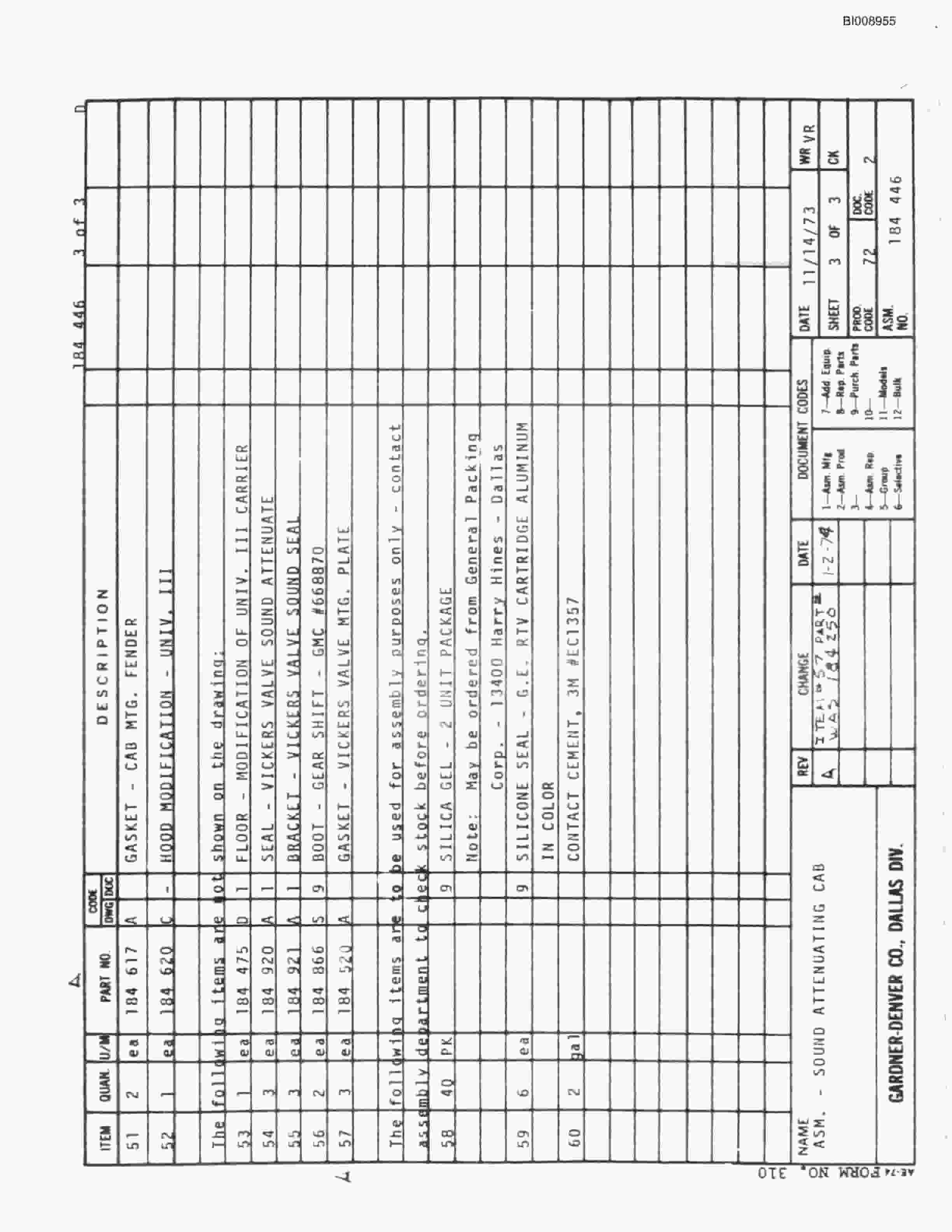 Bucyrus JB-524 Parts Catalog BI008955-4