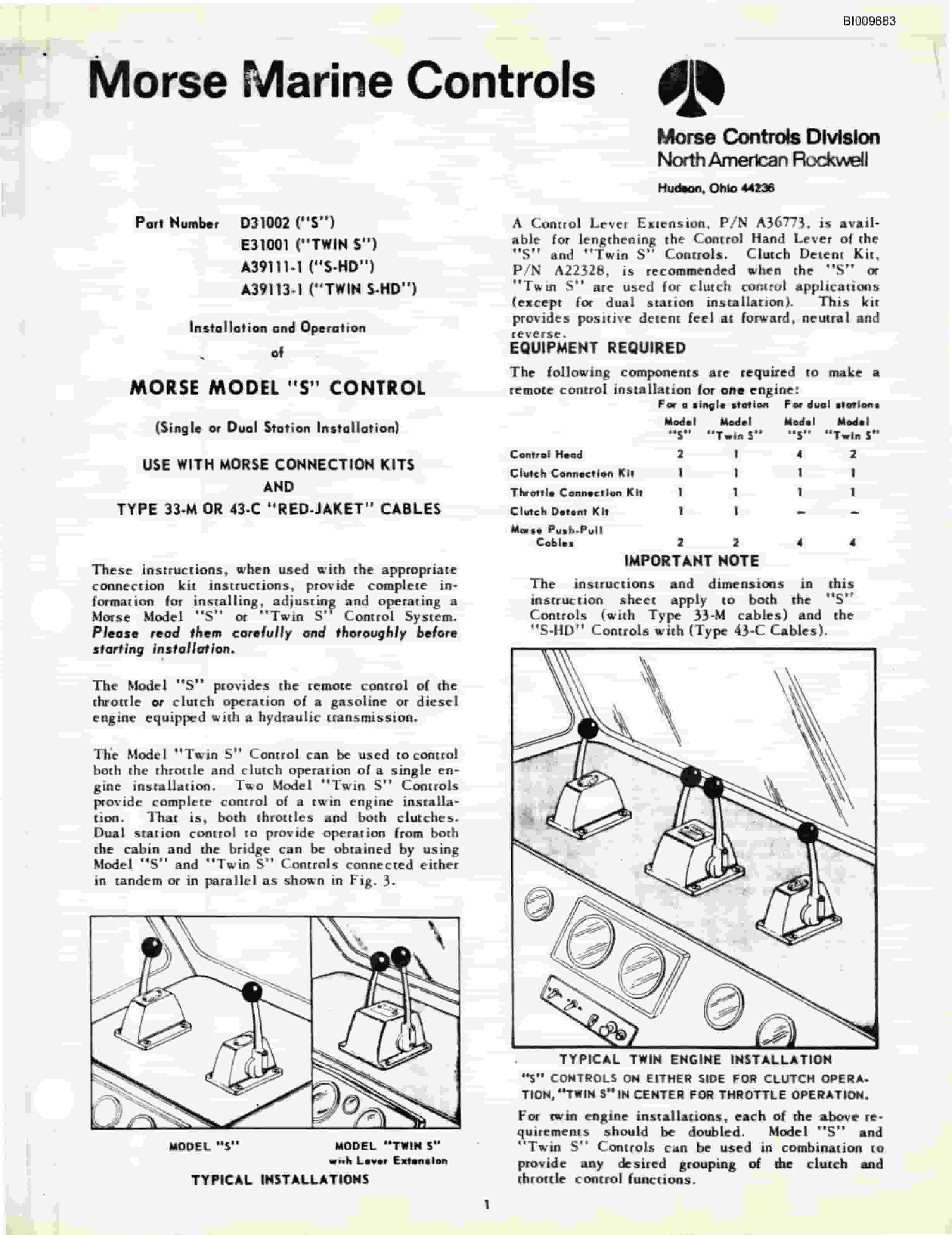 Bucyrus JB-540, JB-543 Parts Catalog BI009683-4