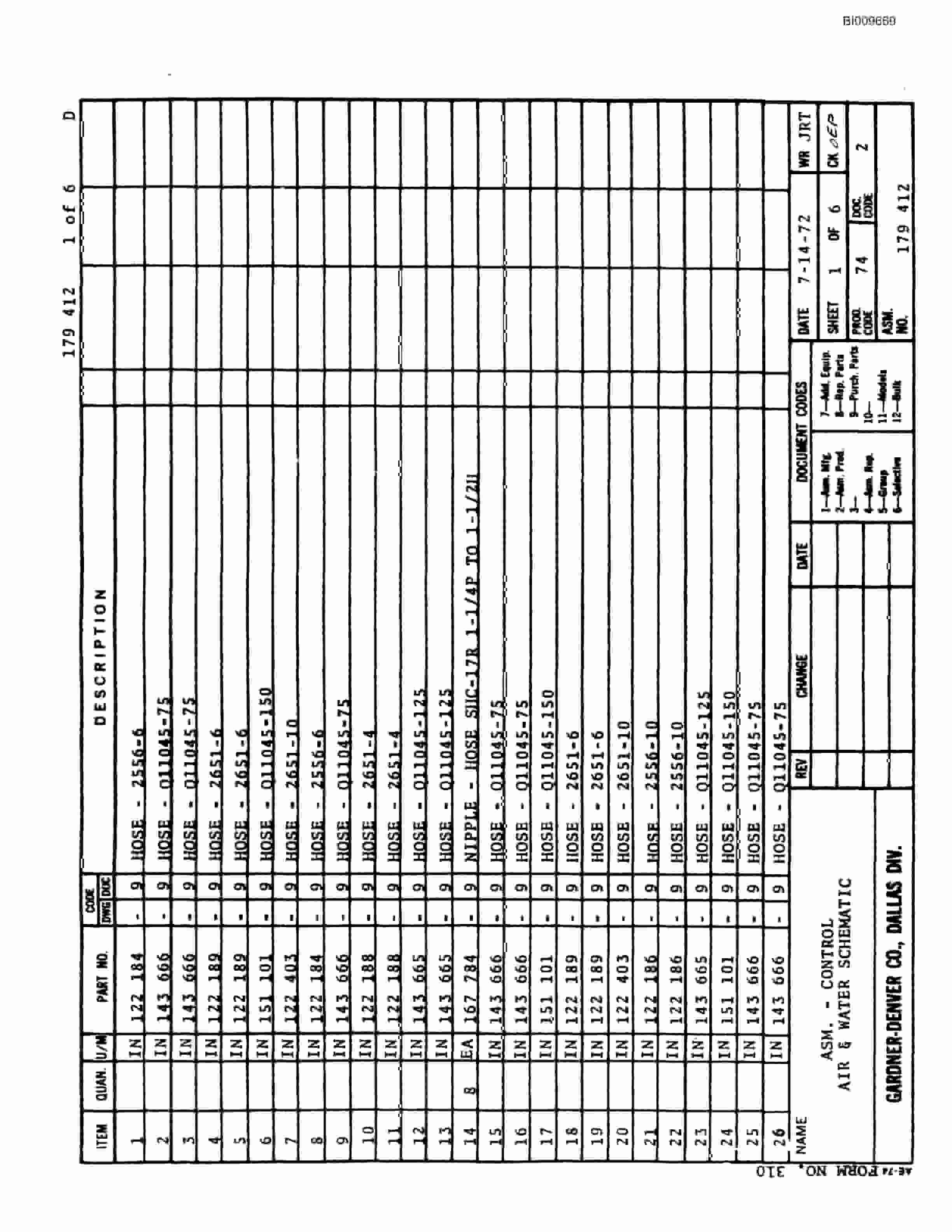 Bucyrus JB-550 Parts Catalog BI009669-3