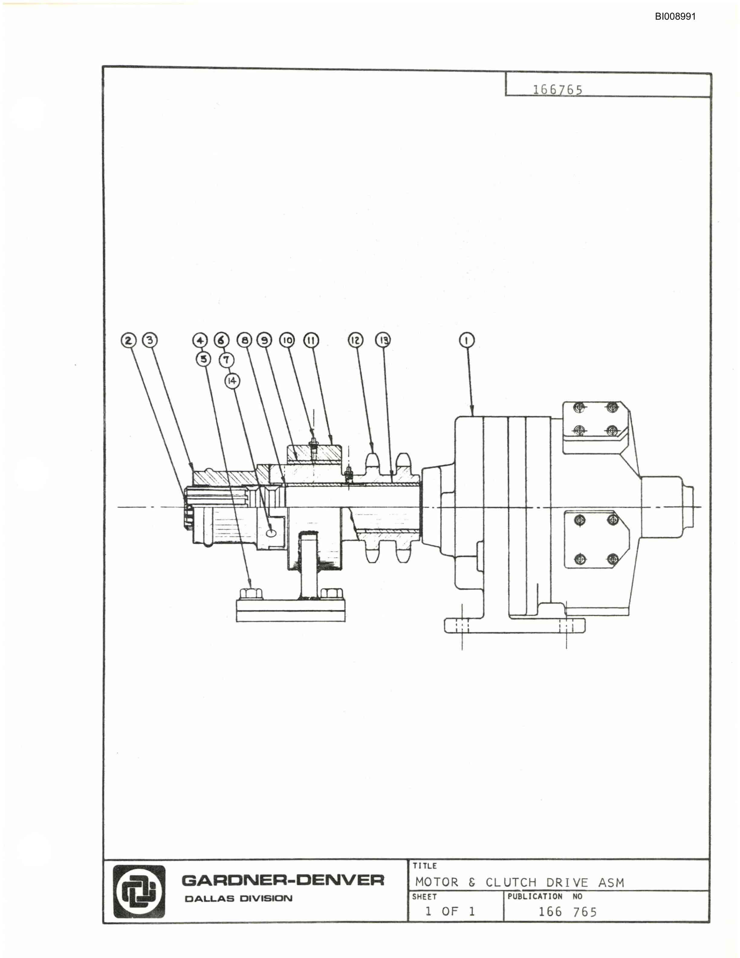 Bucyrus JB-551 Parts Catalog BI008991-3