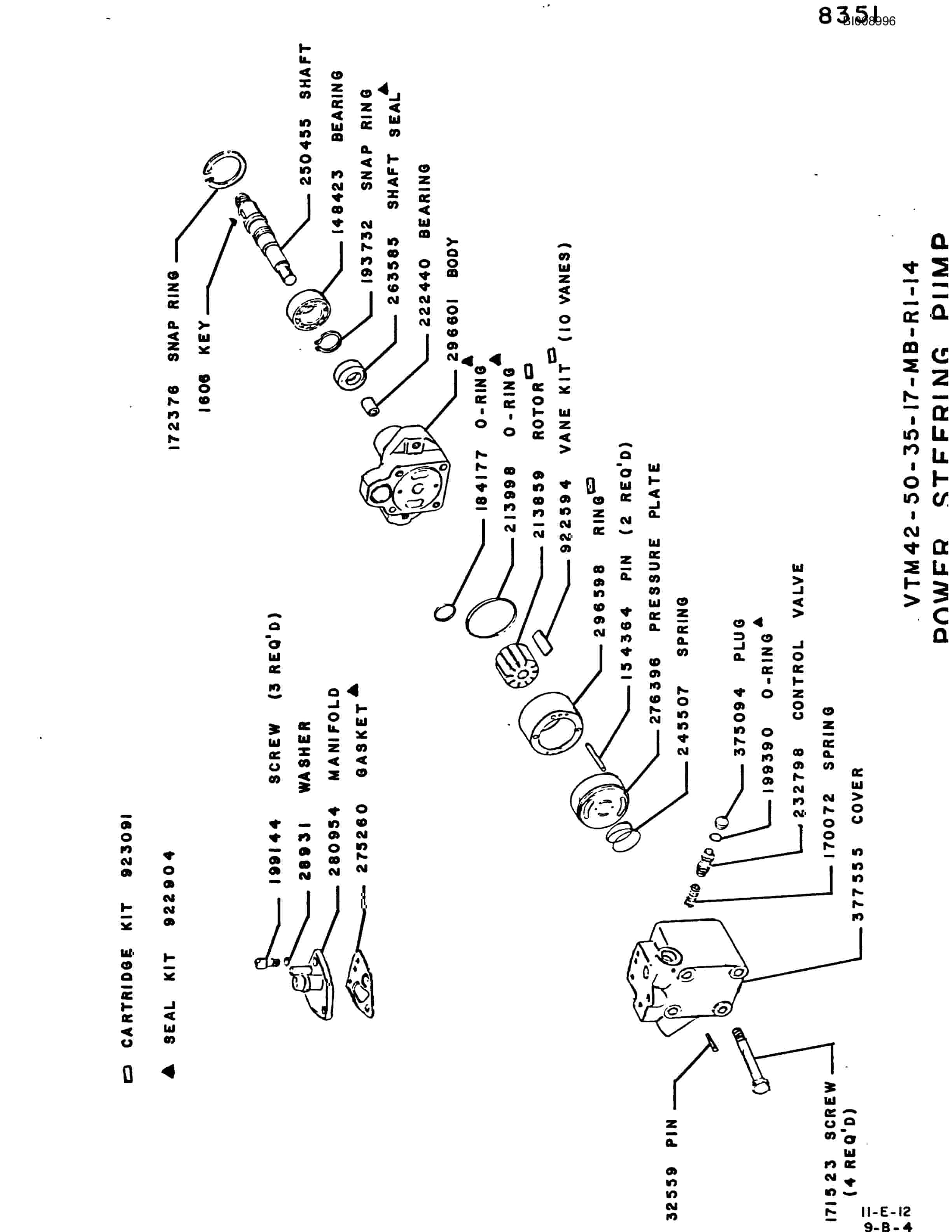 Bucyrus JB-566 Parts Catalog BI008996-2