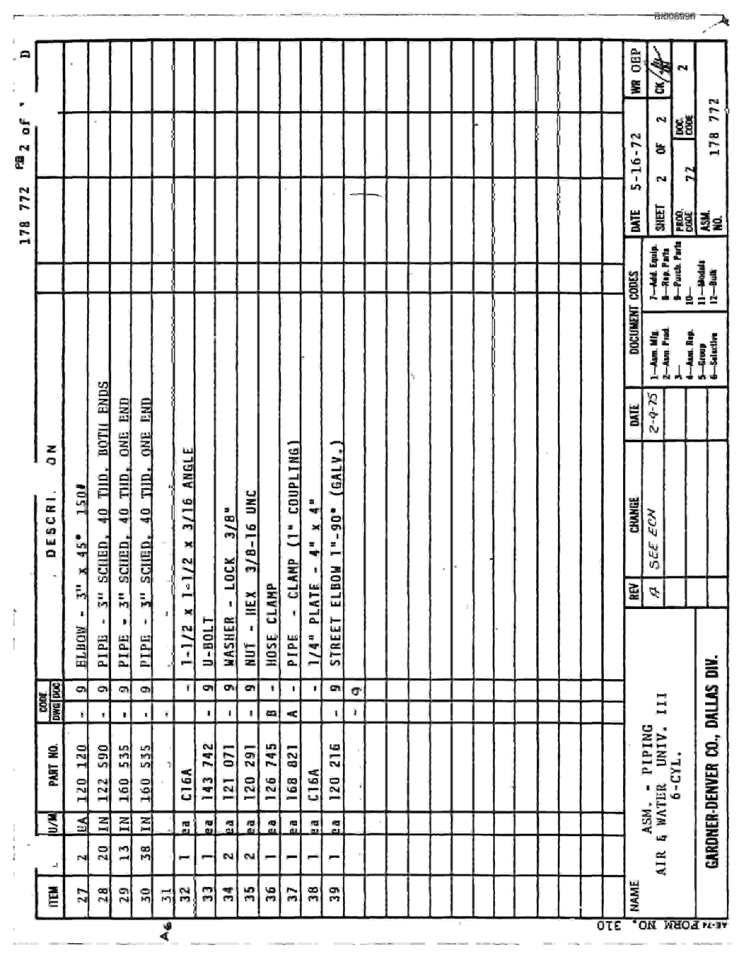 Bucyrus JB-566 Parts Catalog BI008996-4
