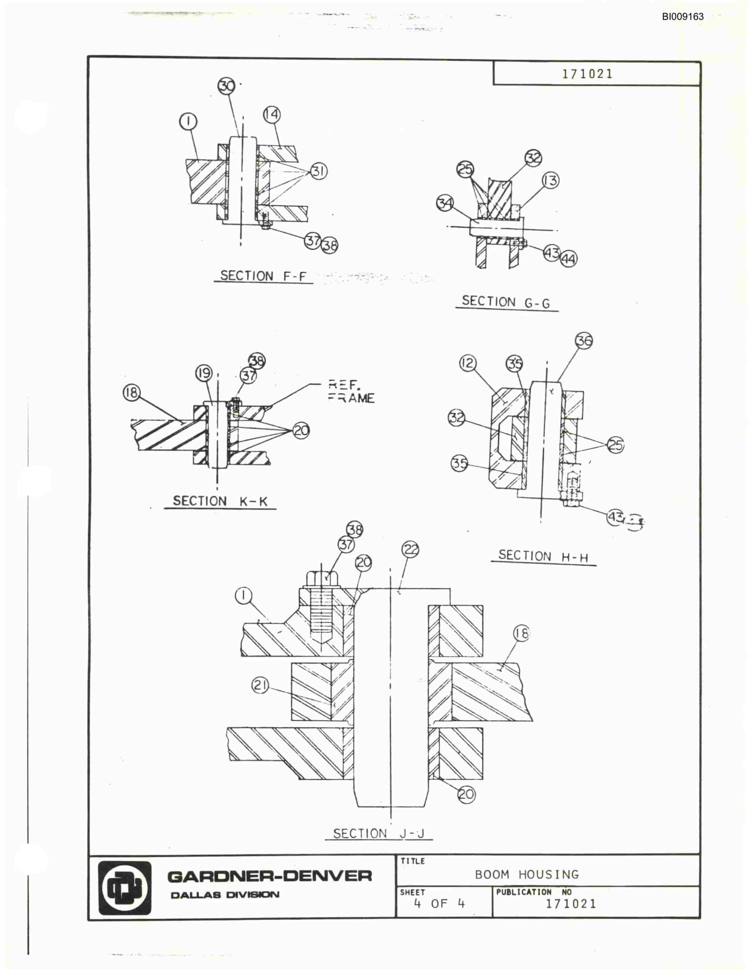 Bucyrus JB-567 Parts Catalog BI009163-5