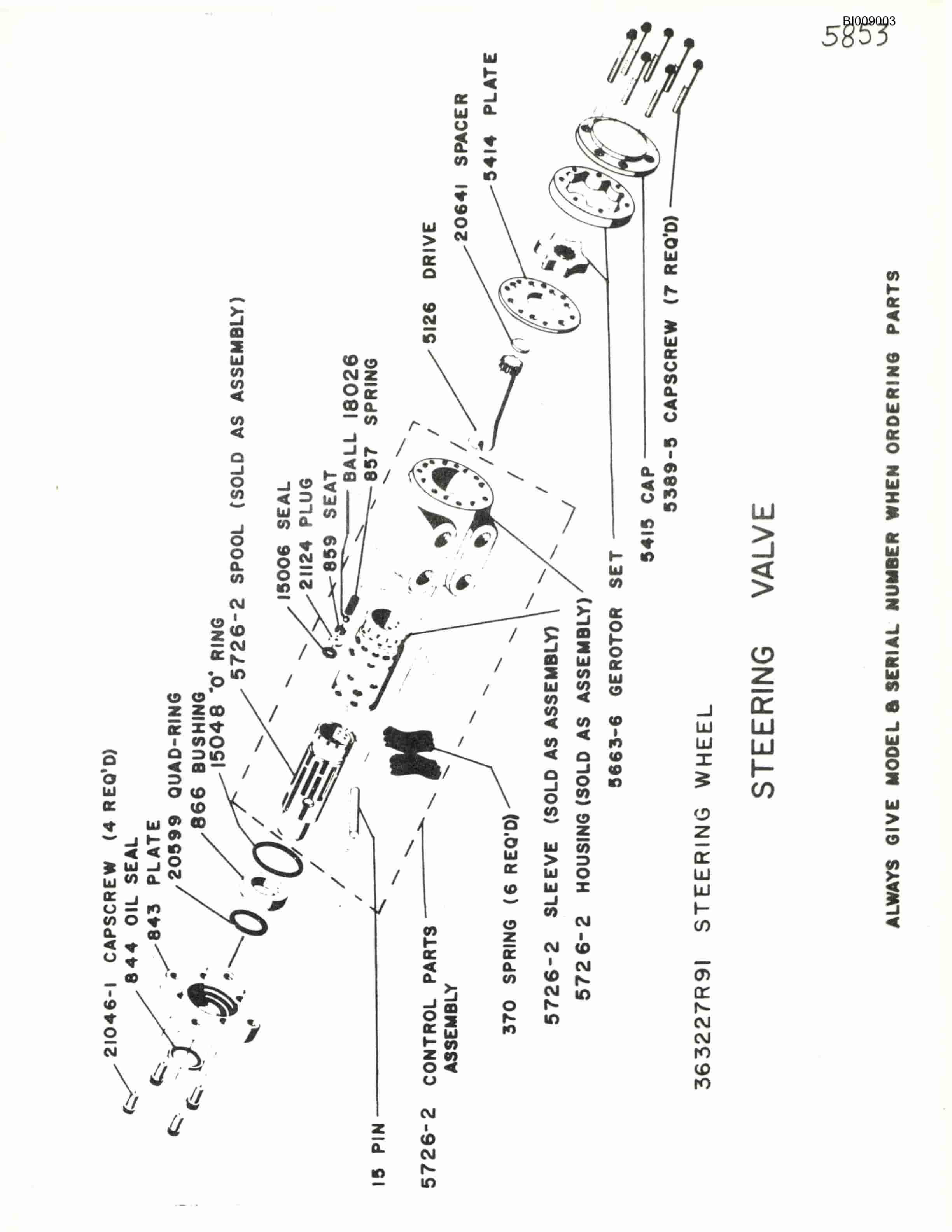 Bucyrus JB-569 Parts Catalog BI009003-3