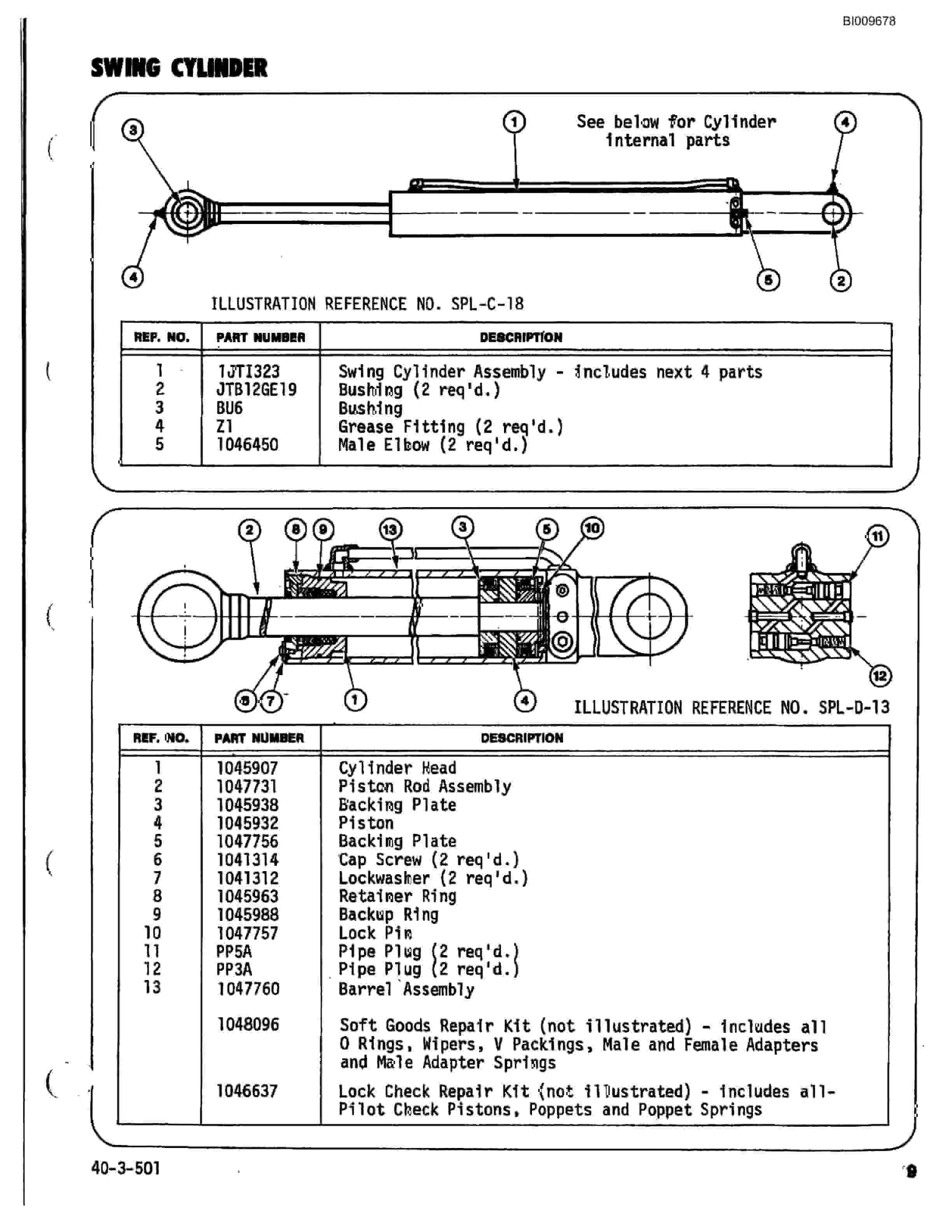 Bucyrus JB-639 Parts Catalog BI009678-5