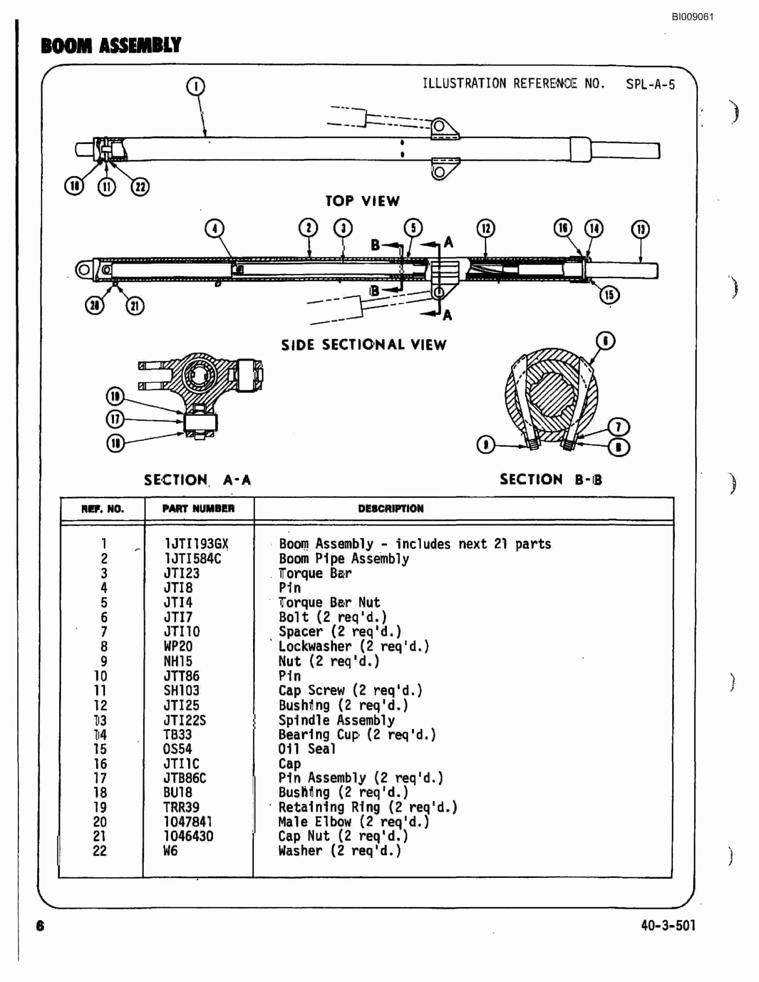 Bucyrus JB-640, JB-641 Parts Catalog BI009061-4