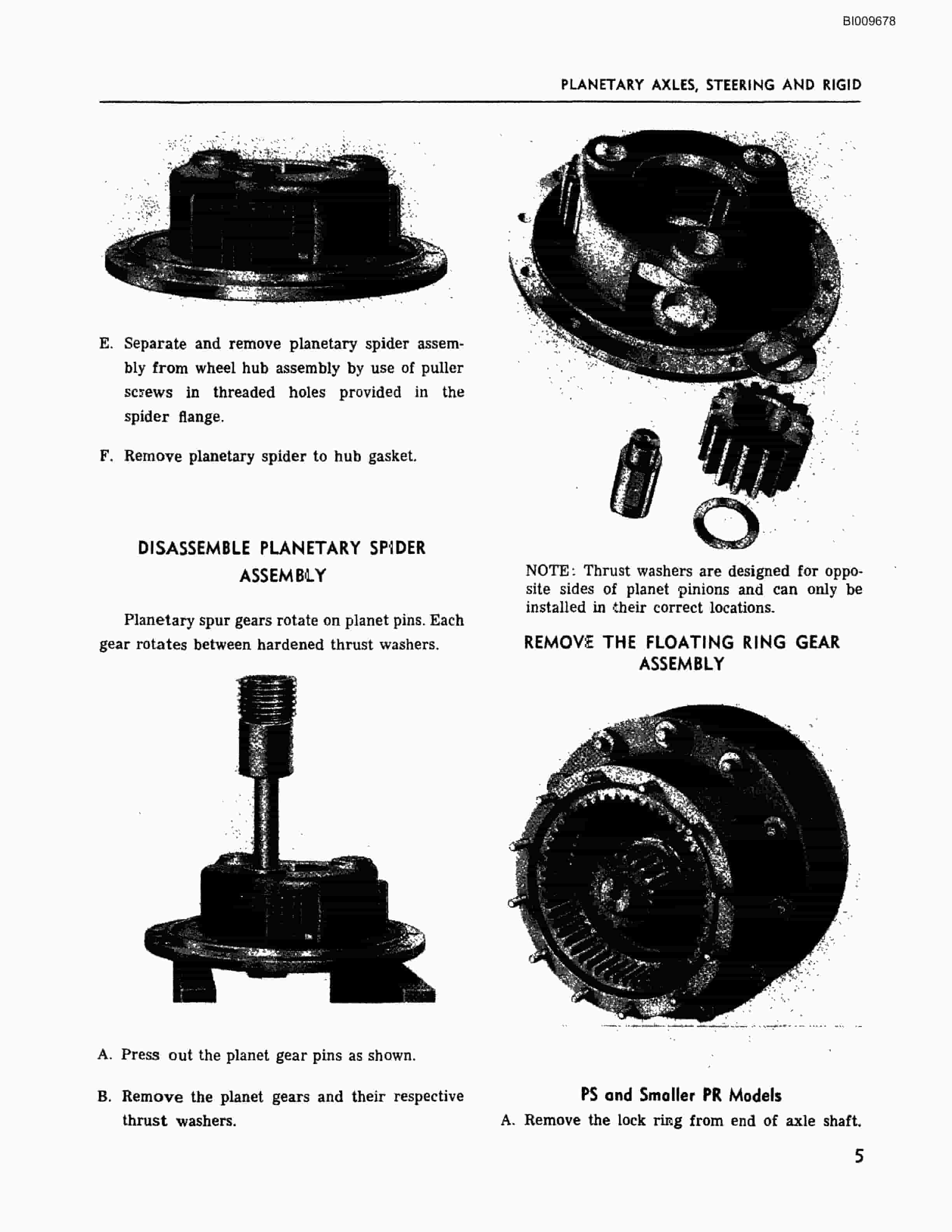 Bucyrus JB-642, JB-643 Parts Catalog BI009676-2