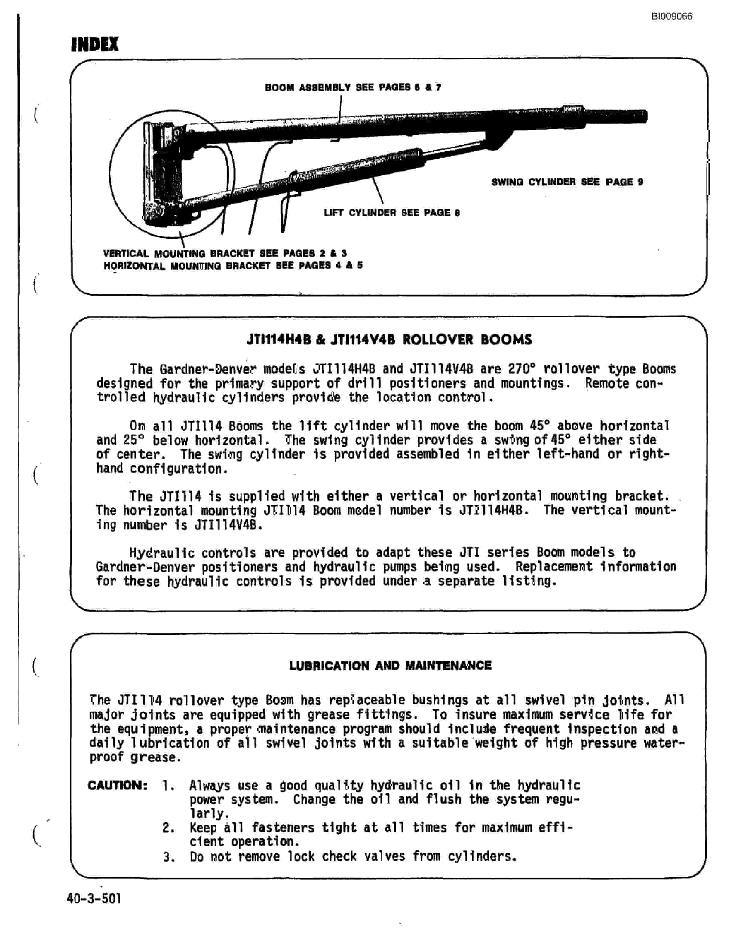 Bucyrus JB-644 Parts Catalog BI009066-3