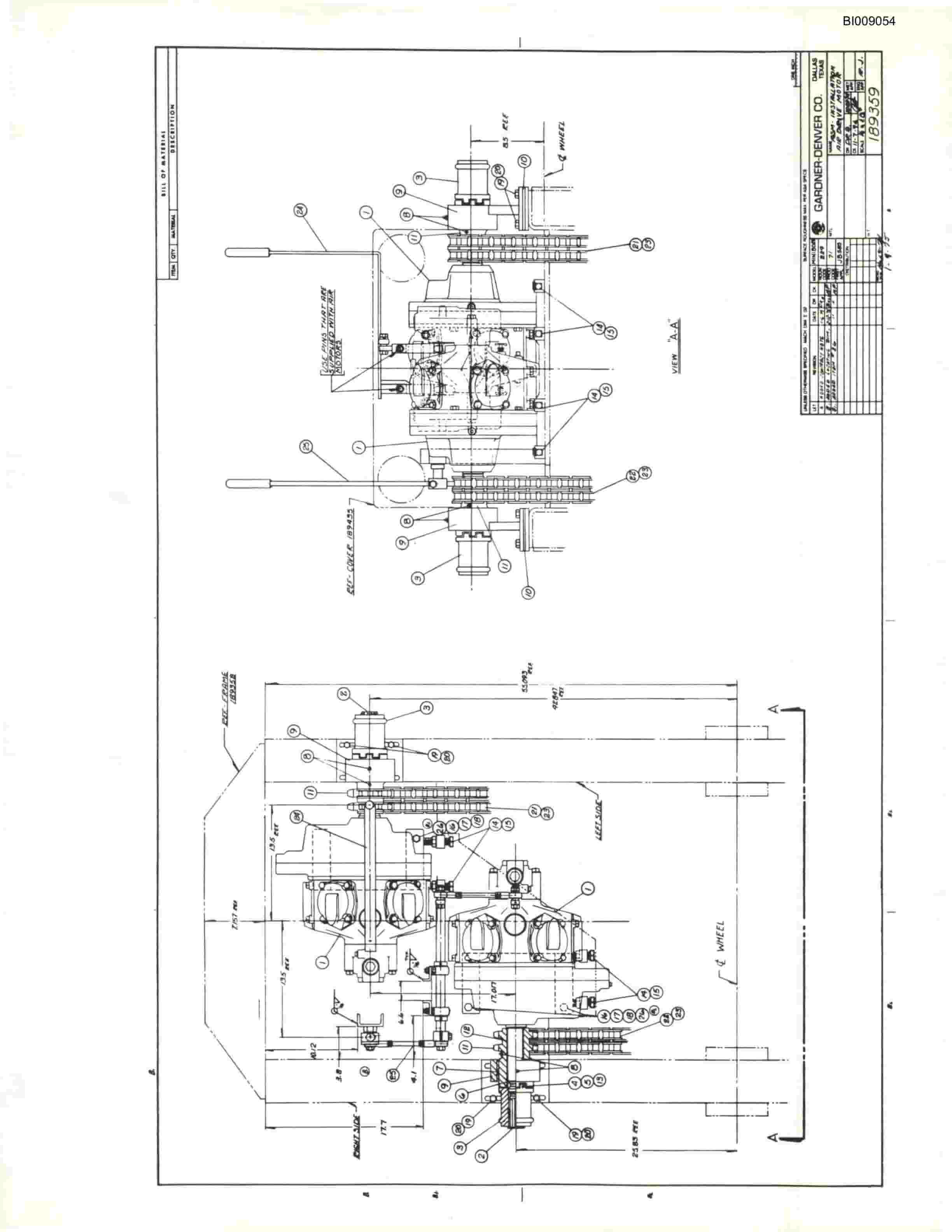 Bucyrus JB-651 Parts Catalog BI009054-2