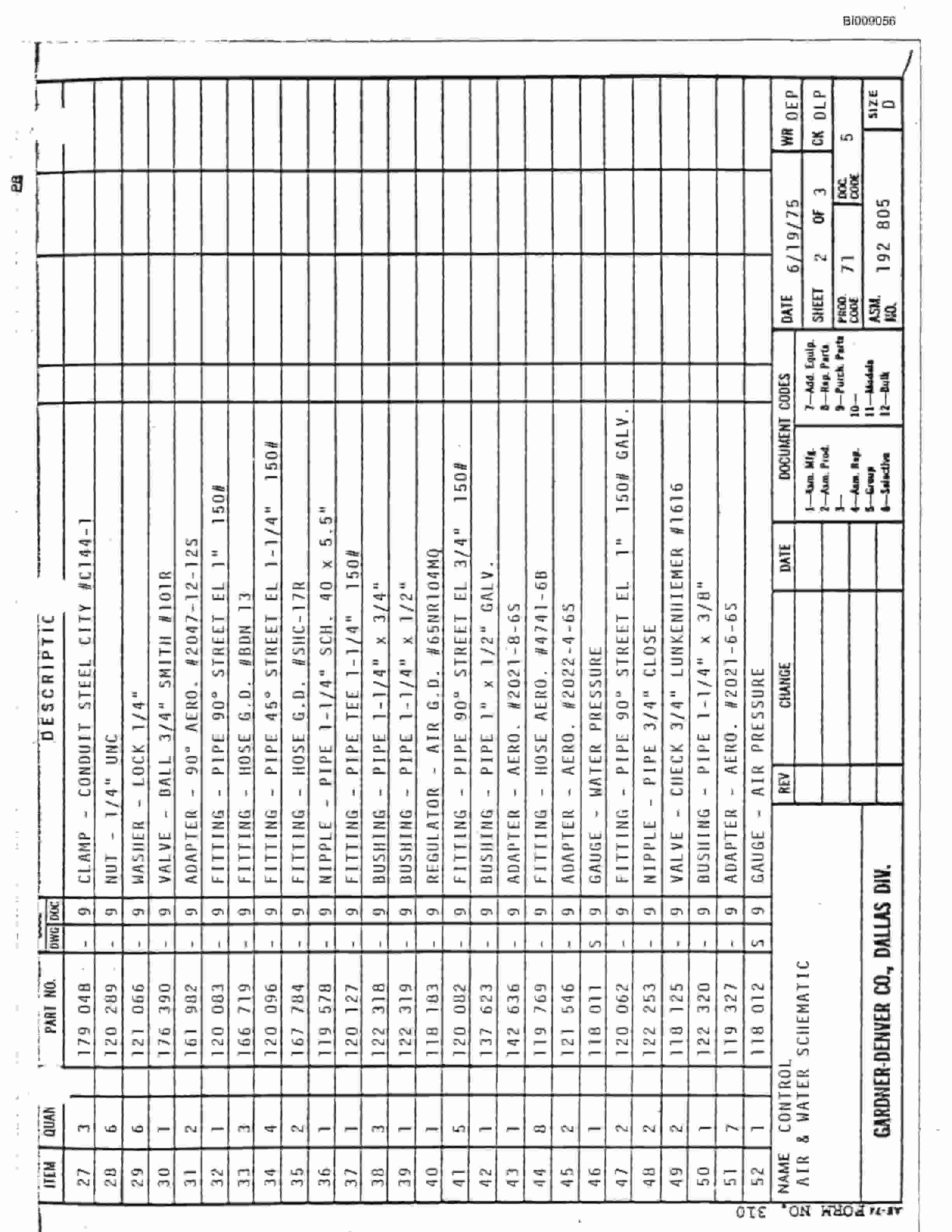 Bucyrus JB-653 Parts Catalog BI009056-5