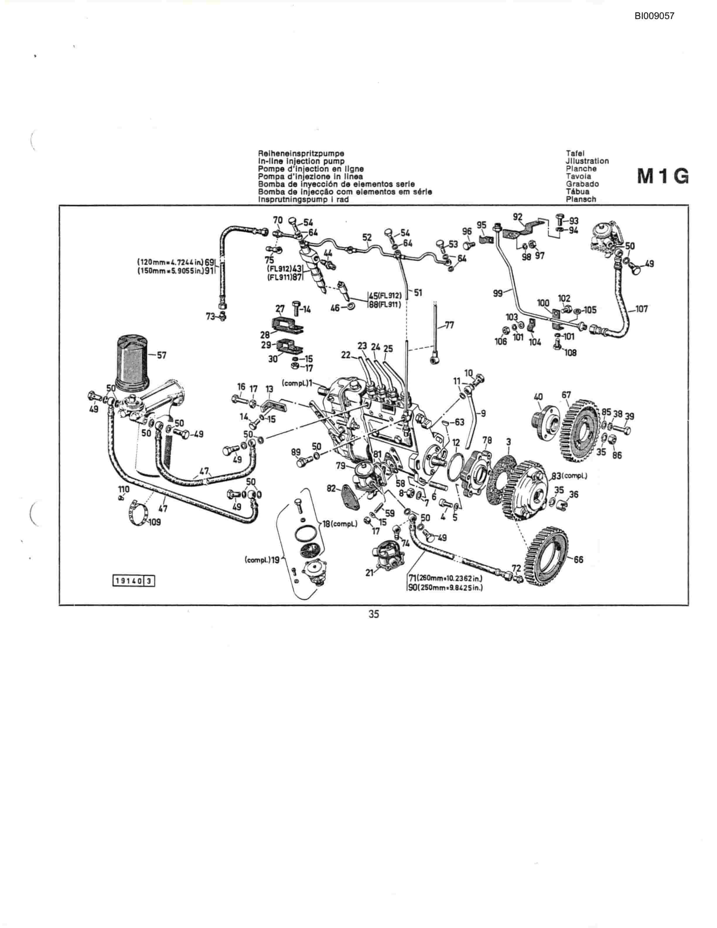 Bucyrus JB-654 Parts Catalog BI009057-4