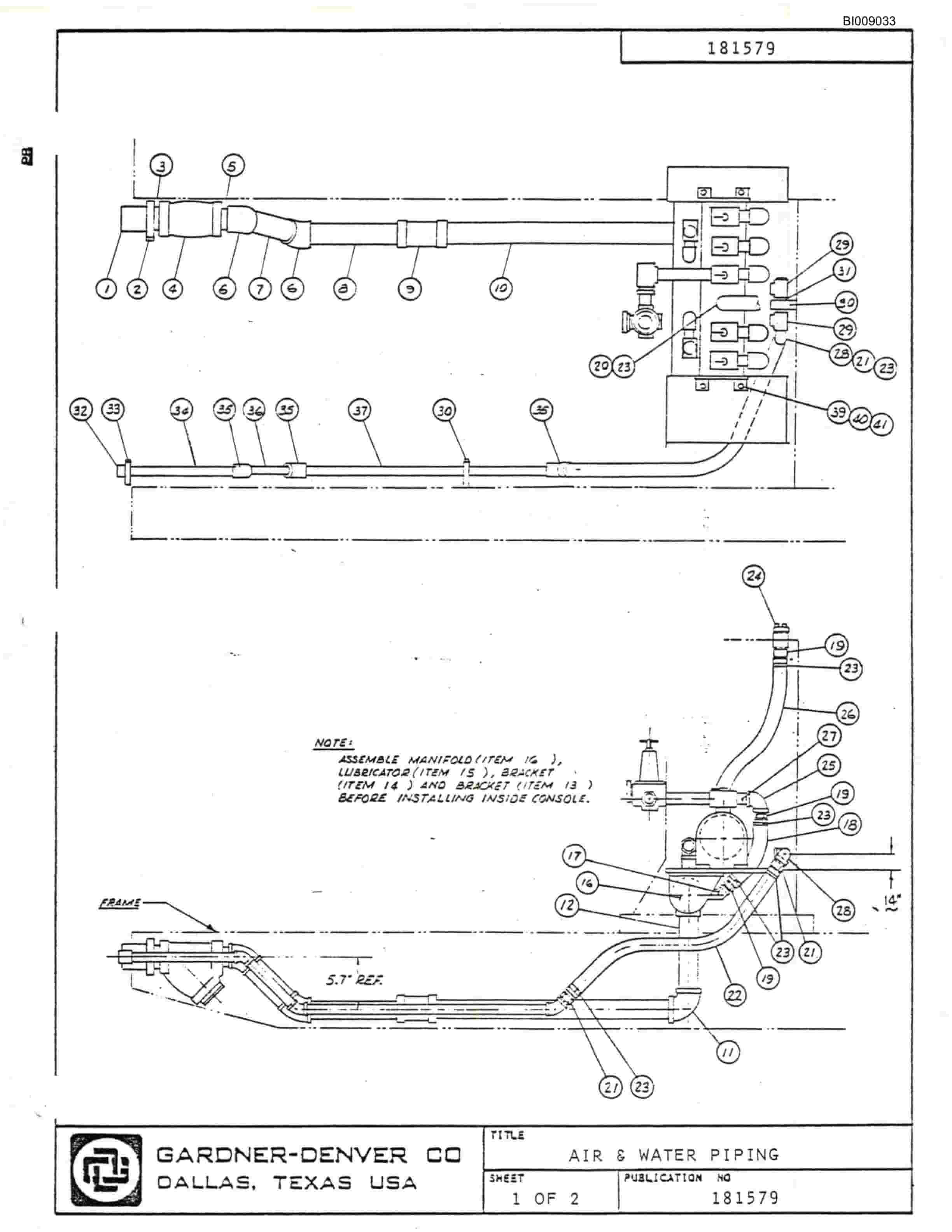 Bucyrus JB-655 Parts Catalog BI009033-5