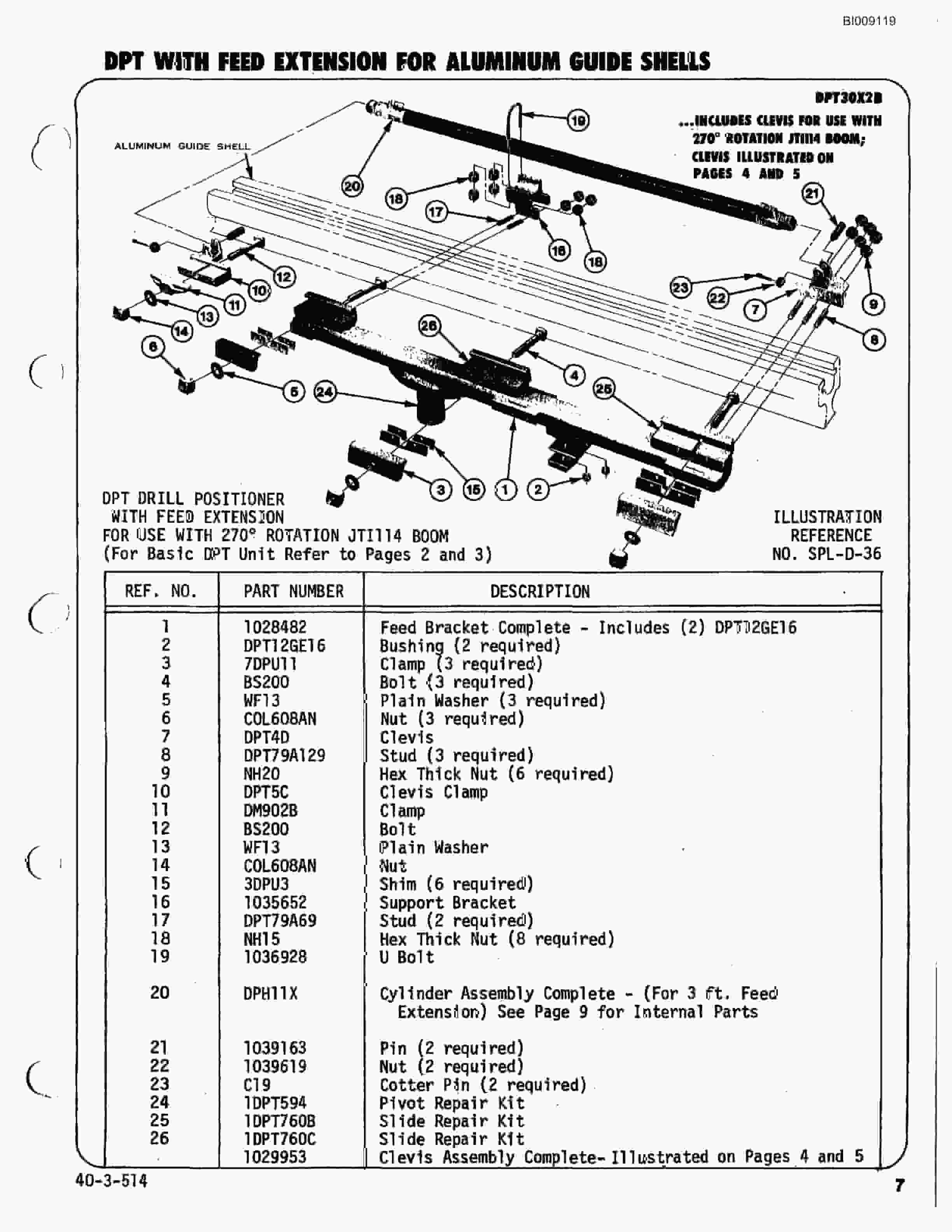 Bucyrus JB-673 Parts Catalog BI009119-4