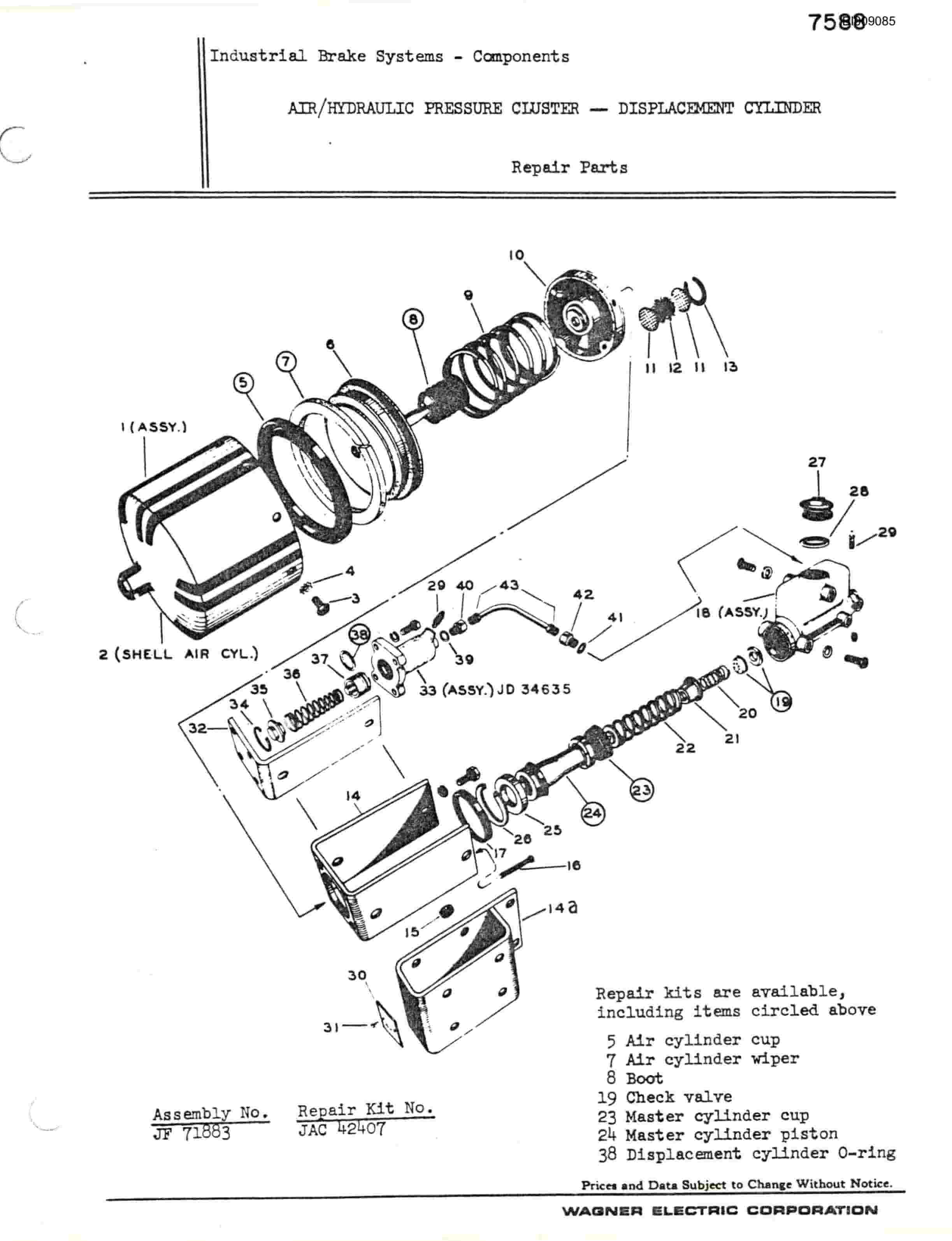 Bucyrus JB-675 Parts Catalog BI009085-4