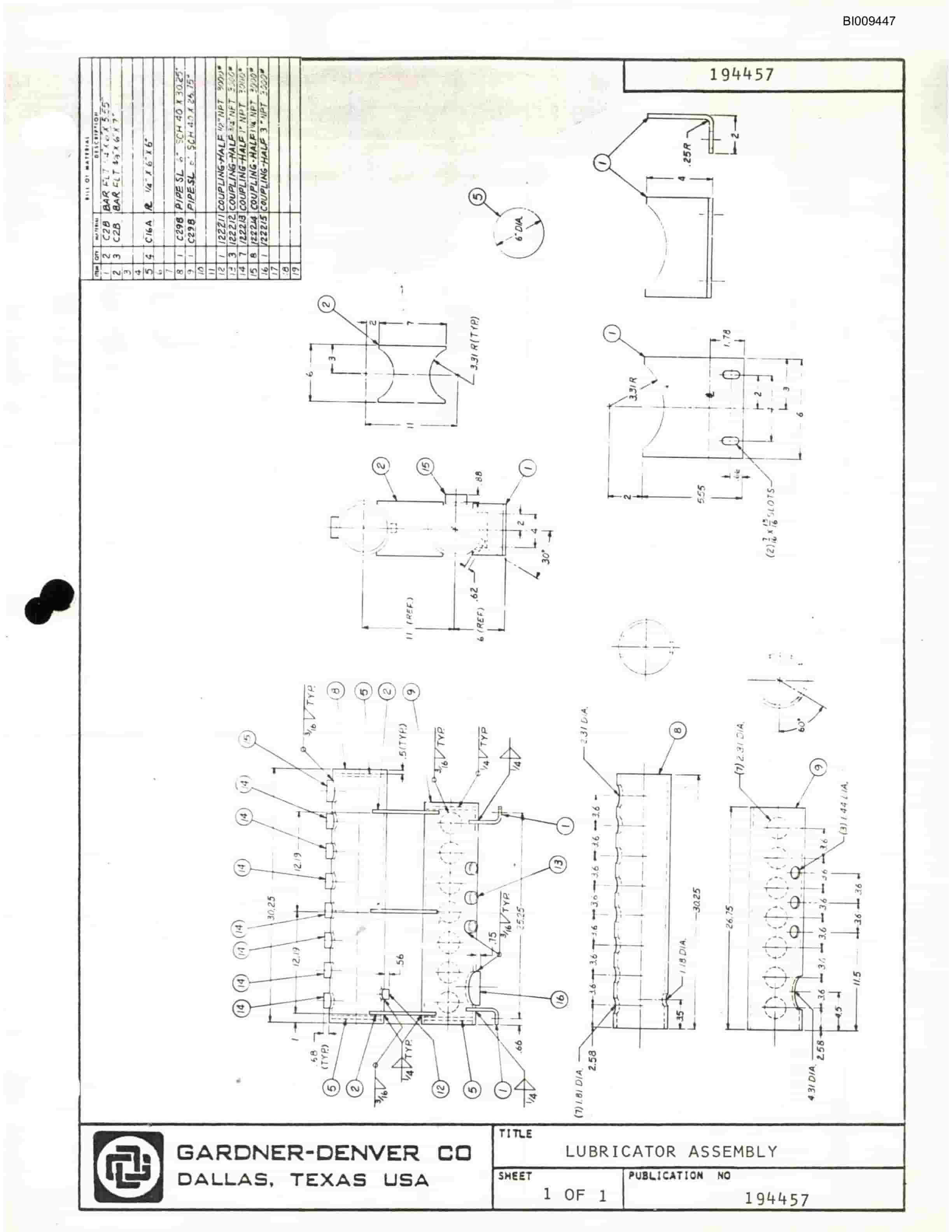Bucyrus JB-679 Parts Catalog BI009447-4