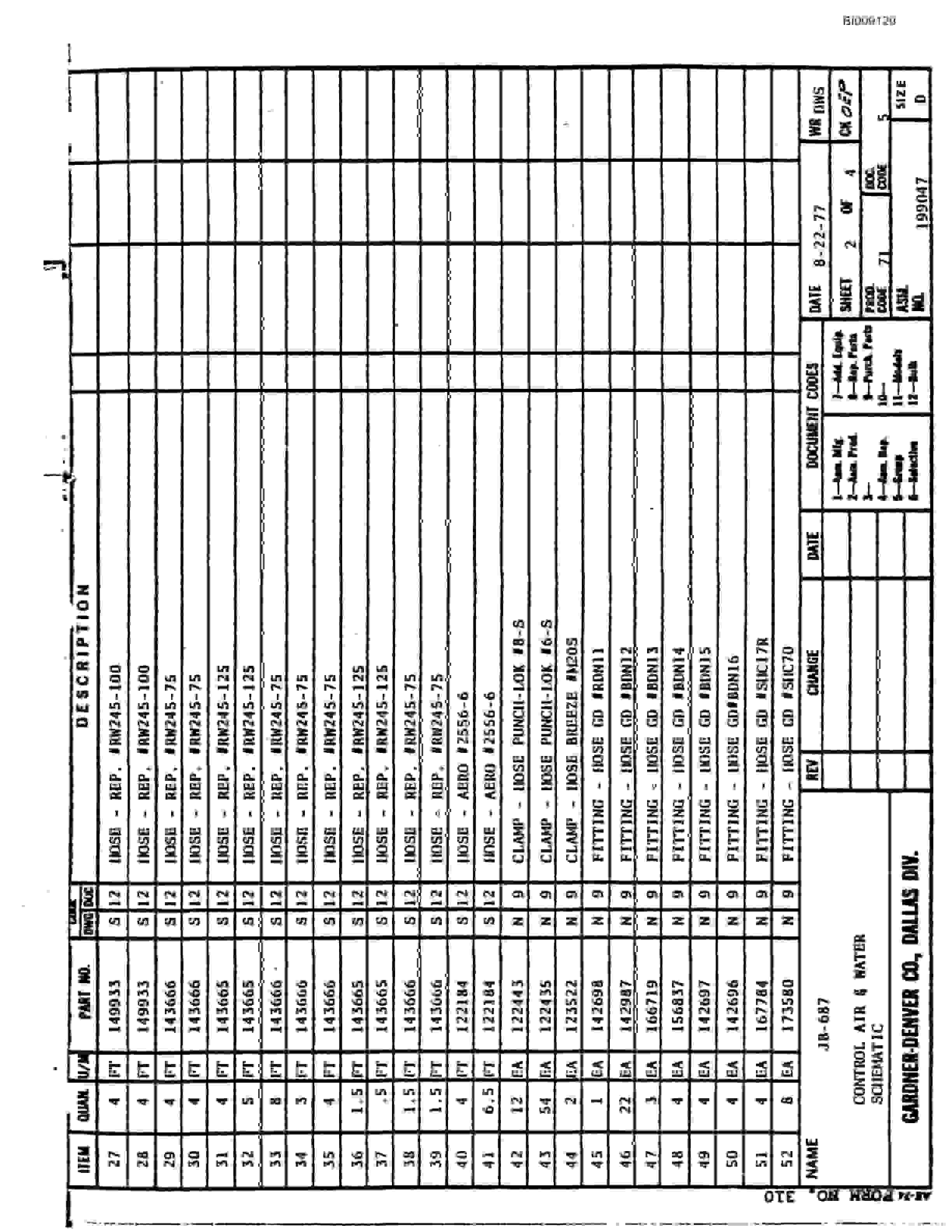 Bucyrus JB-688, JB-689, JB-690 Parts Catalog BI009129-5