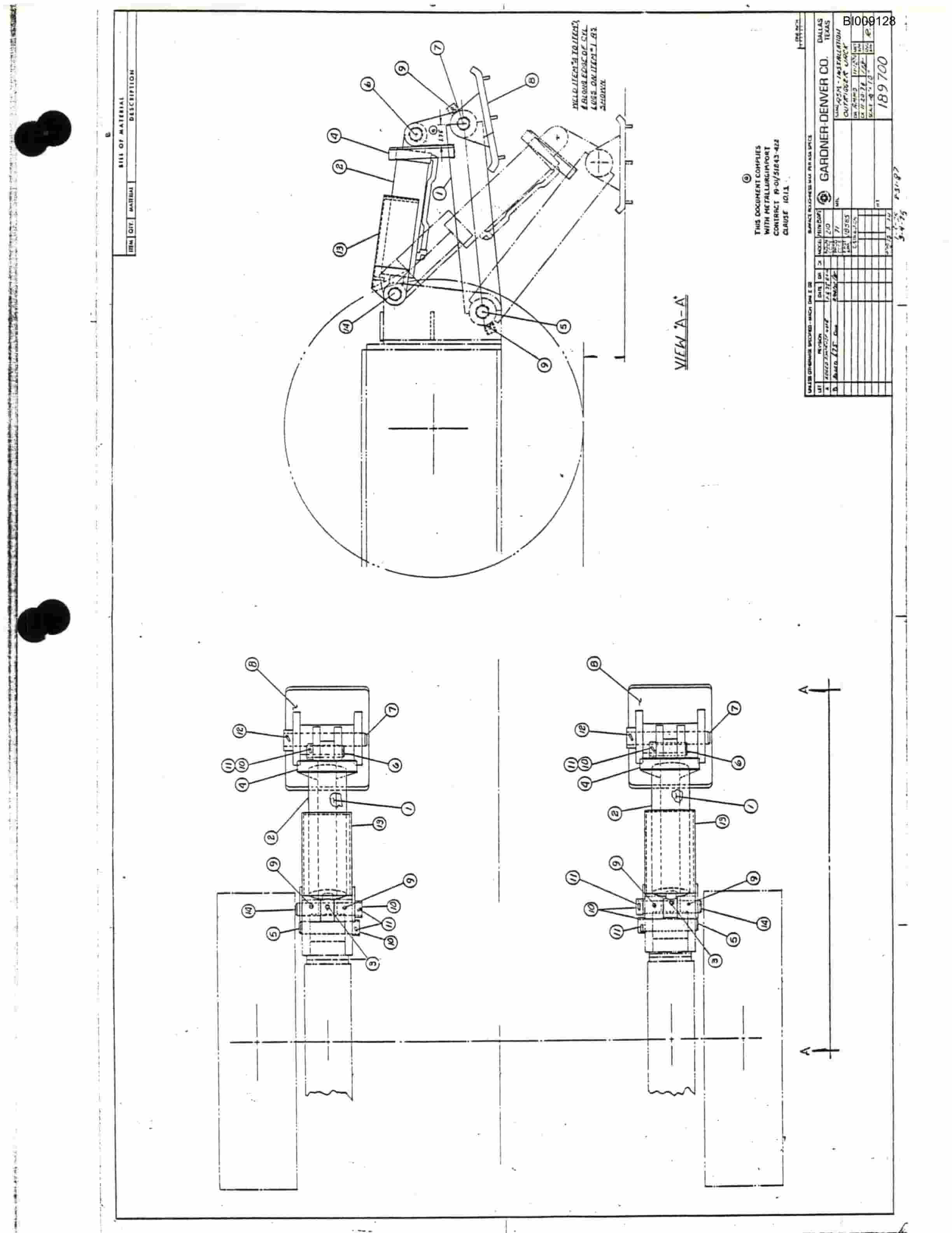 Bucyrus JB-691 Parts Catalog BI009128-2