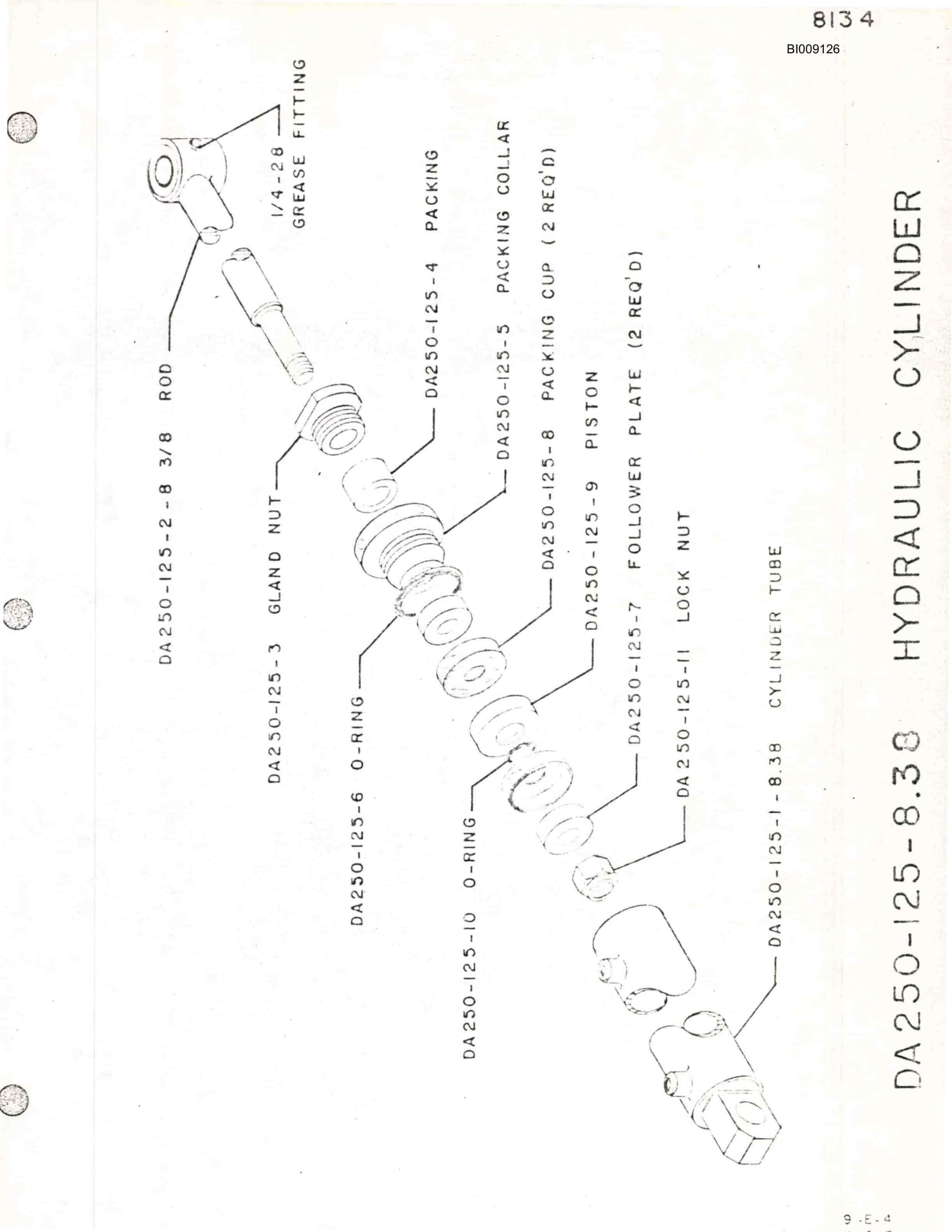Bucyrus JB-693 Parts Catalog BI009126-2