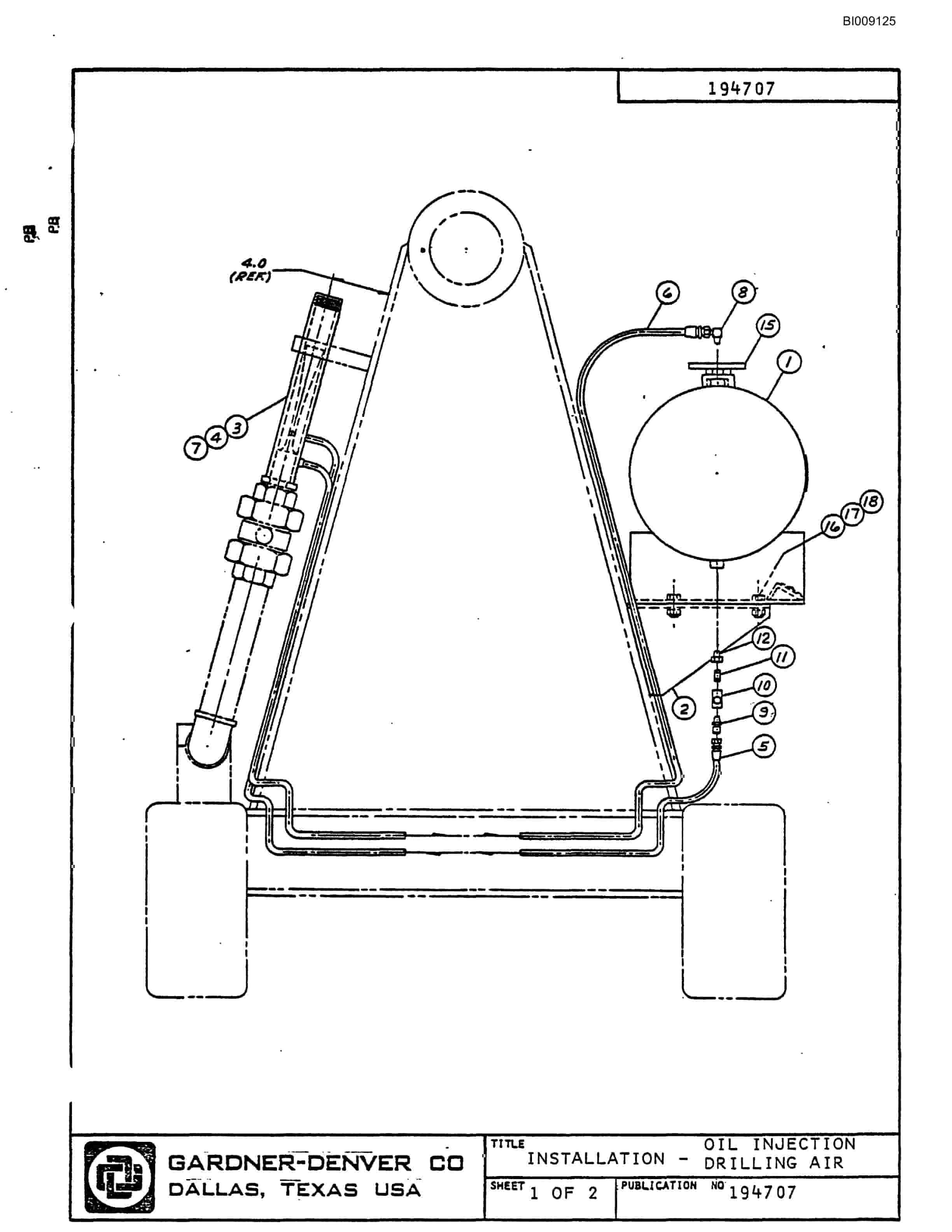 Bucyrus JB-694, JB-695 Parts Catalog BI009125-3